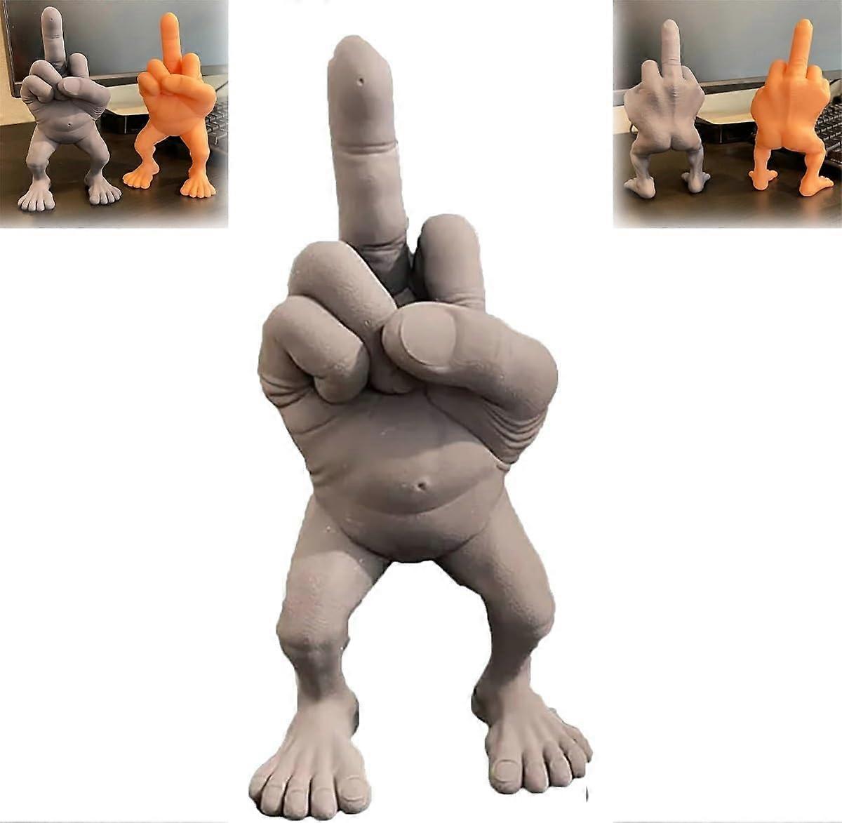 Middle Finger Figure with Legs, Middle Finger Figurines, Middle Finger Gifts, Funny Middle Finger Decor Desk Accessory, Funny Figurine Gag Gifts
