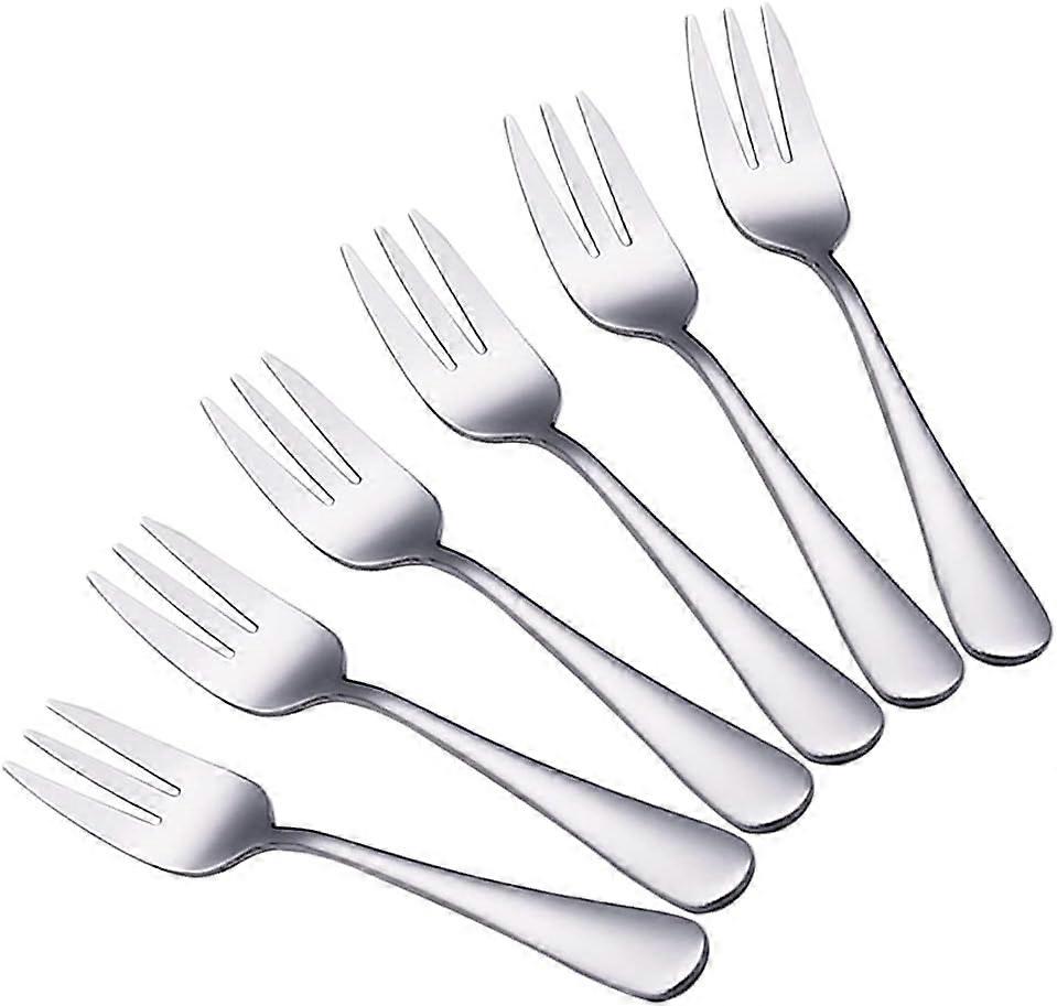 Πιρούνια επιδόρπιο, 6 κομμάτια ανοξείδωτα πιρούνια επιδόρπιο, πιρούνια κέικ, πιρούνι σαλάτας