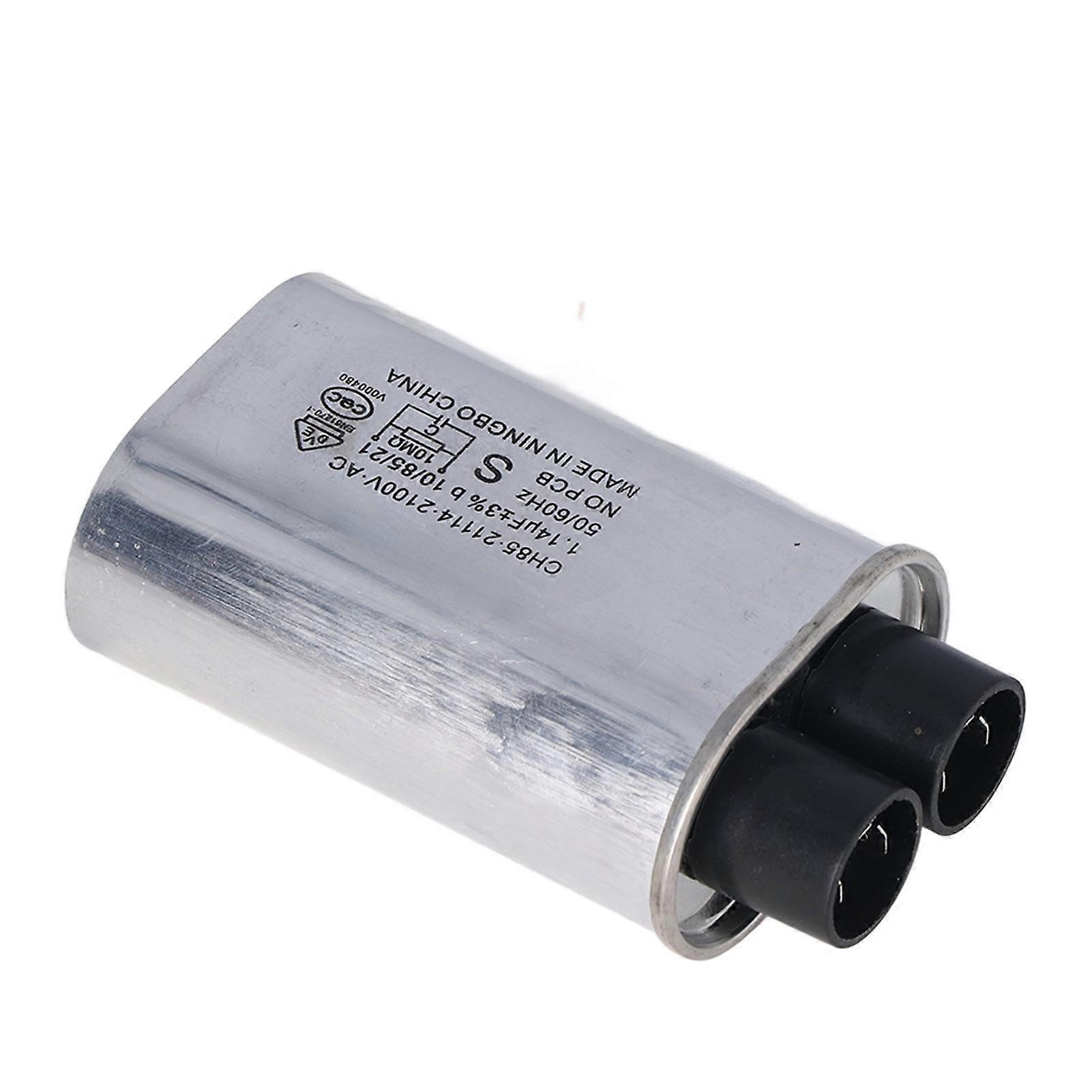 2100V Microwave High Voltage Capacitor 1.14uF Universal 4.8mm Small Insert Microwave Capacitor Replacement for Galanz