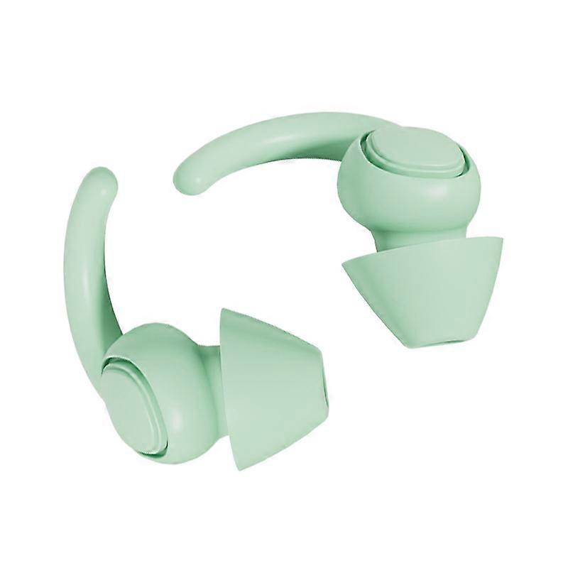Dww-2pairs Vert- L Taille-Bouchon d'Oreille Anti Bruit - Boule Quies pour Dormir - Bouchon Oreilles Bruit - Confortables