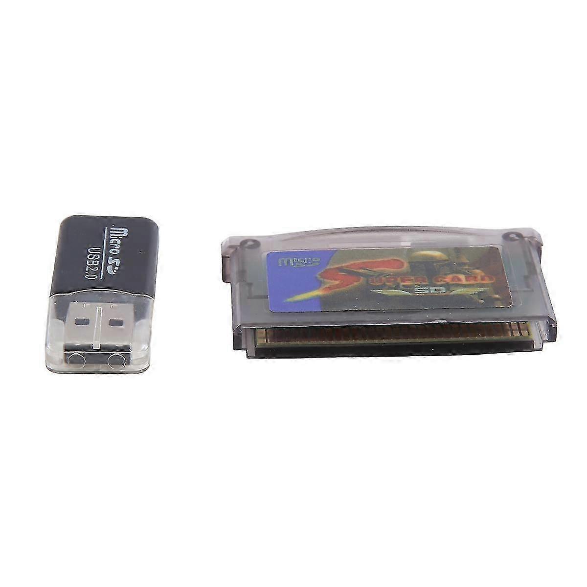 Supercard Card Micro-SD Card Adapter for SP GBM NDSL GBASP Burning Card Game with 2G Memory Card