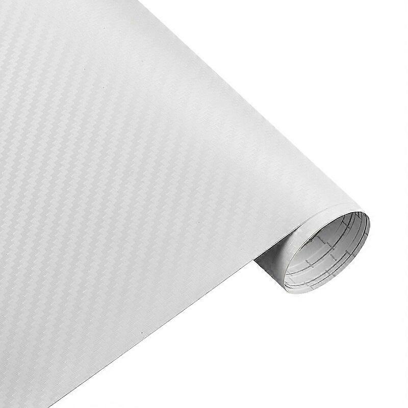 30*127cm Car Stickers and Decals 3D Carbon Fiber Vinyl Wrap Sheet Roll Protective Custom Film Auto Styling Exterior Accessories Vehicle Decor Accessor