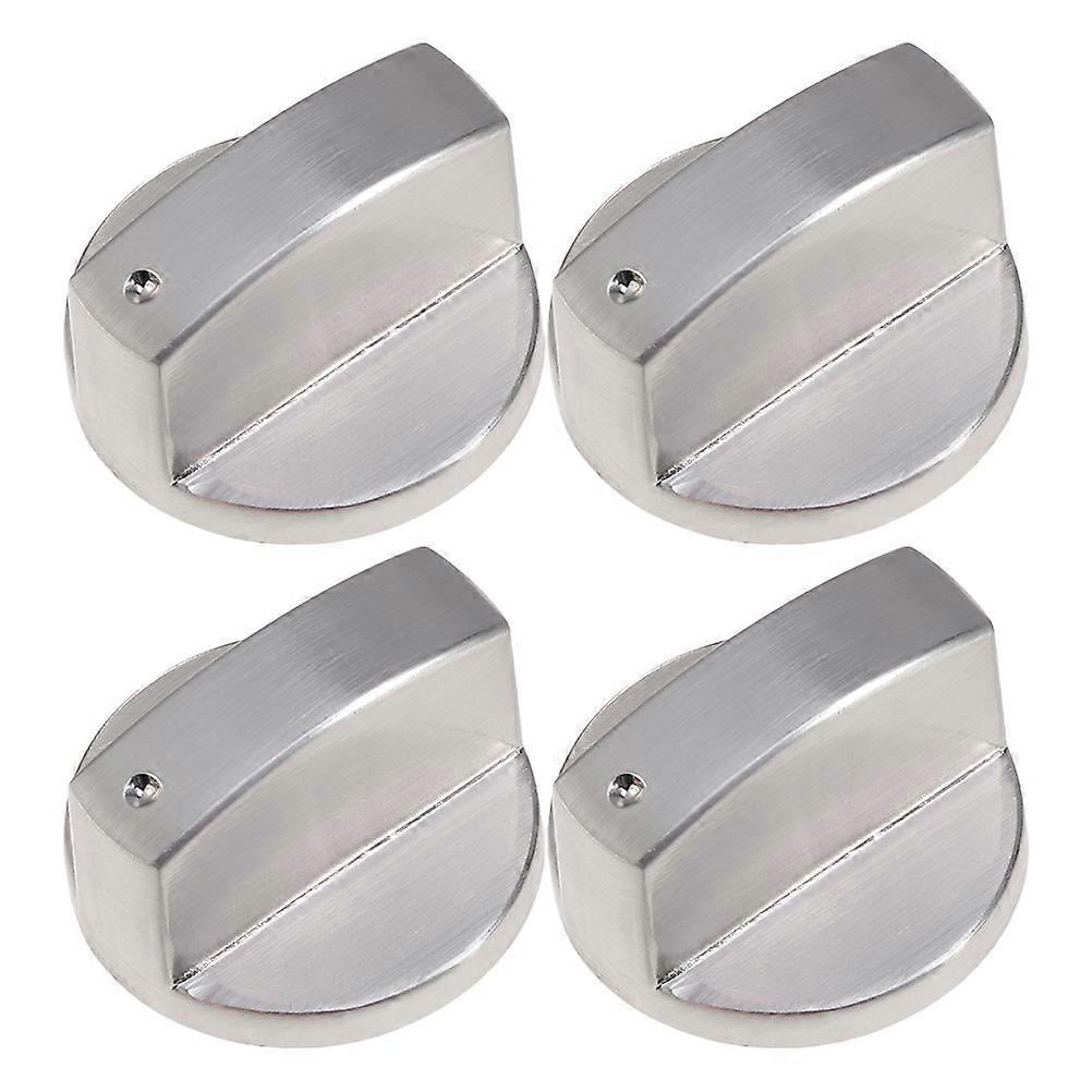 4pcs Gas Stove Switch Knob Rotary Switch Knob Right Angle 0 Burner Control Knob