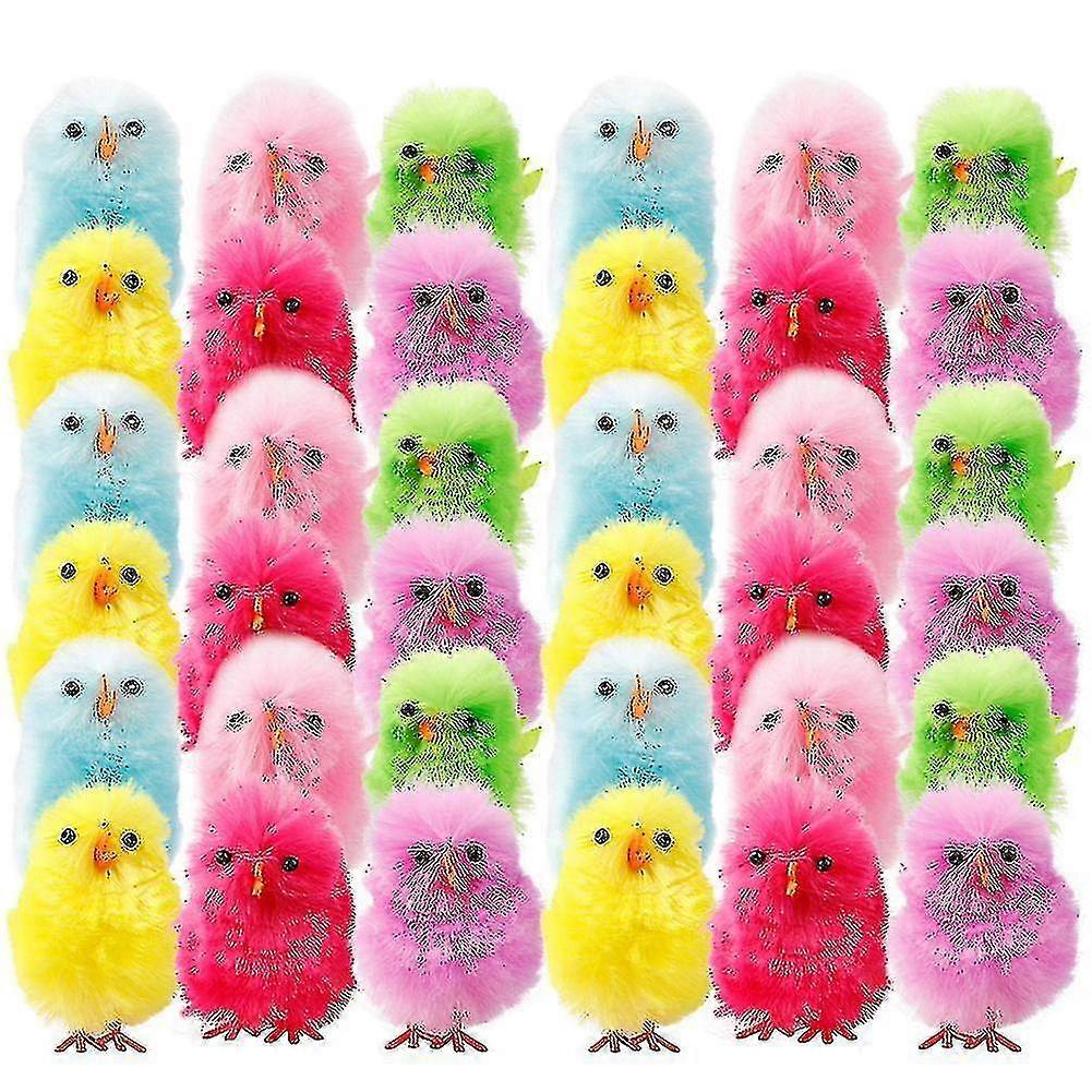 36pcs Mini Simulation Party Decorations Arts Craft Diy Easter Chicks A