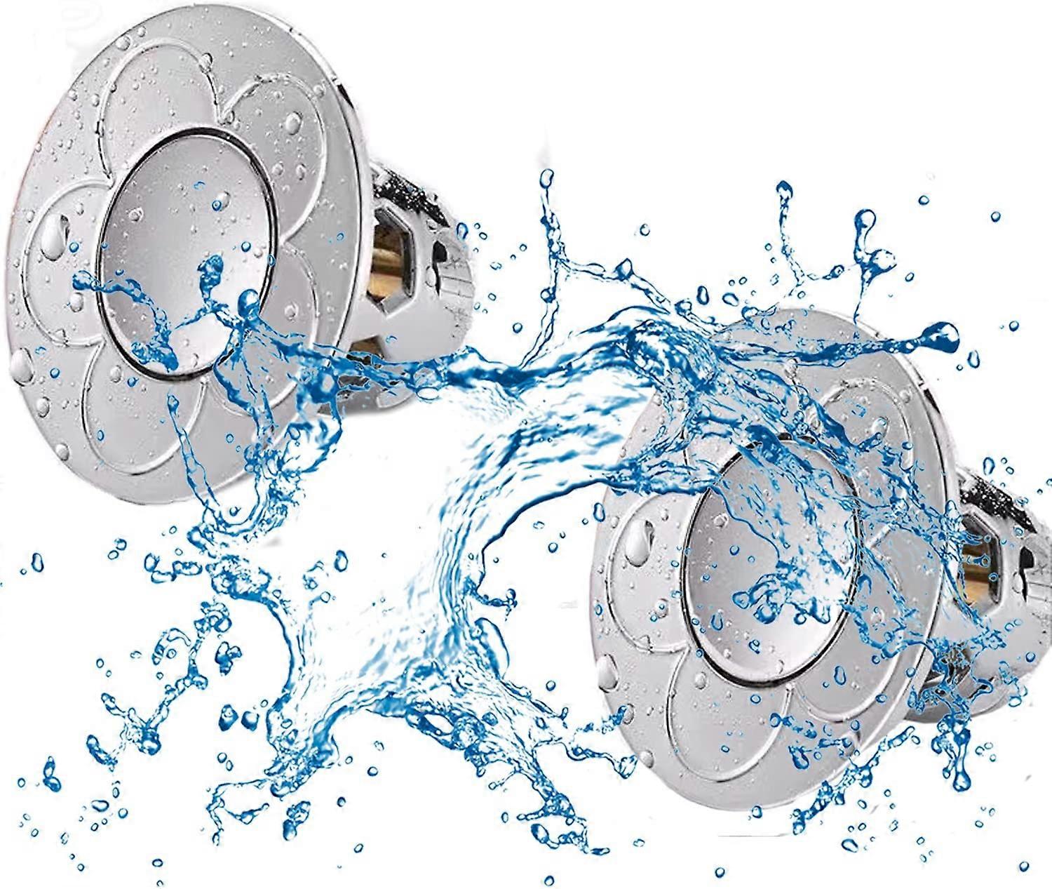 2pcs Washbasin Electroplating Drainer Bouncing Core, Universal Washbasin Head Leak-Proof Plug
