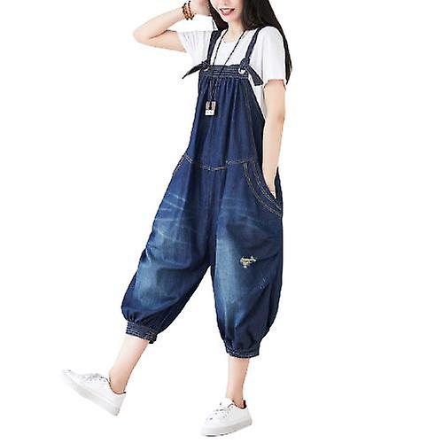 Retro Overalls Loose Jeans Plus Size 