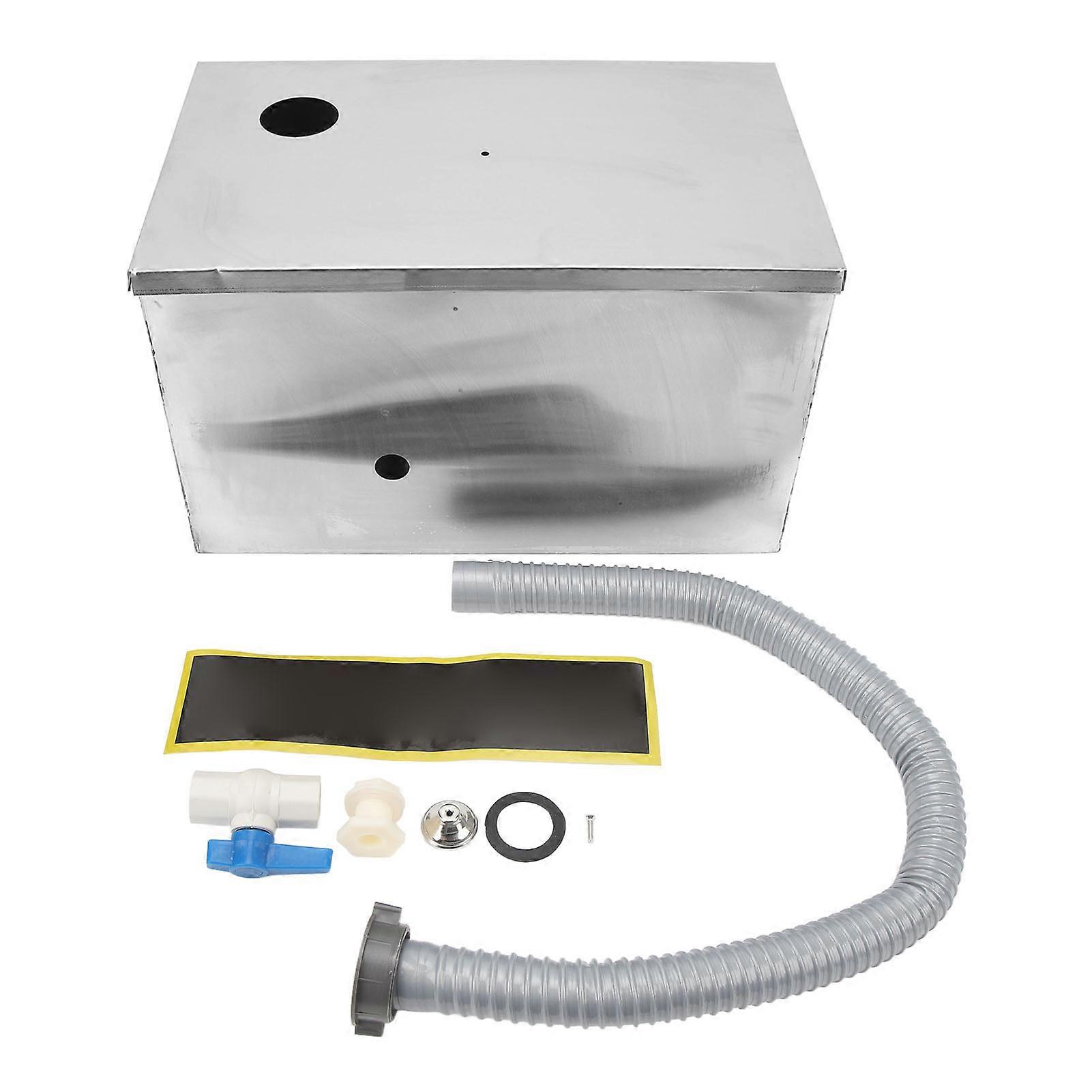 Bac à graisse en acier inoxydable, filtration à 3 niveaux, grande capacité, intercepteur de déchets pour cuisine et restaurant