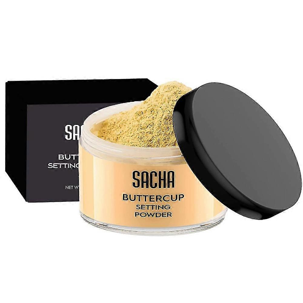 Sacha Buttercup Setting Powder - Finely Milled and Flash-Friendly Tw