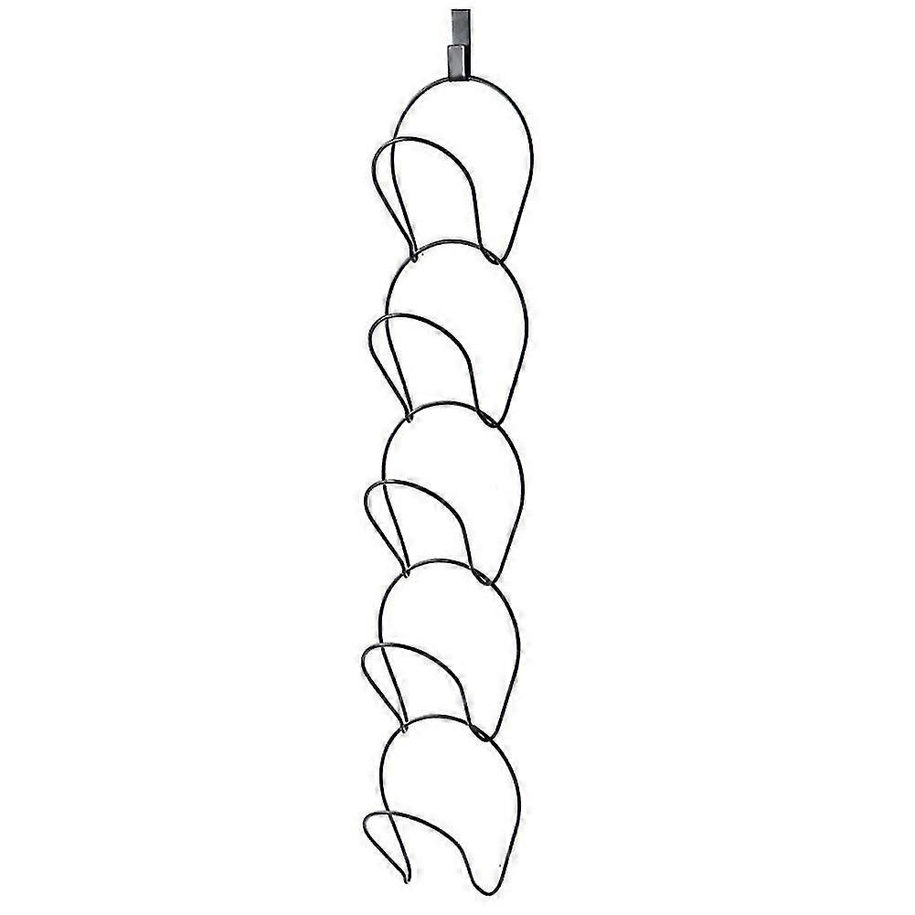 5pcs Wrought Iron Hat Storage Artifact Hat Hook Black Package Content