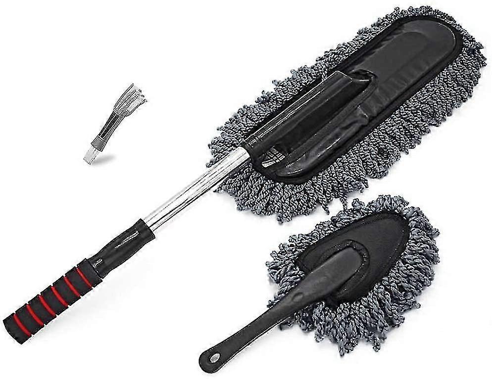 Mikrofaser Auto Duster-Mehrzweck Auto Duster Außenbürste mit verlängerter Handl