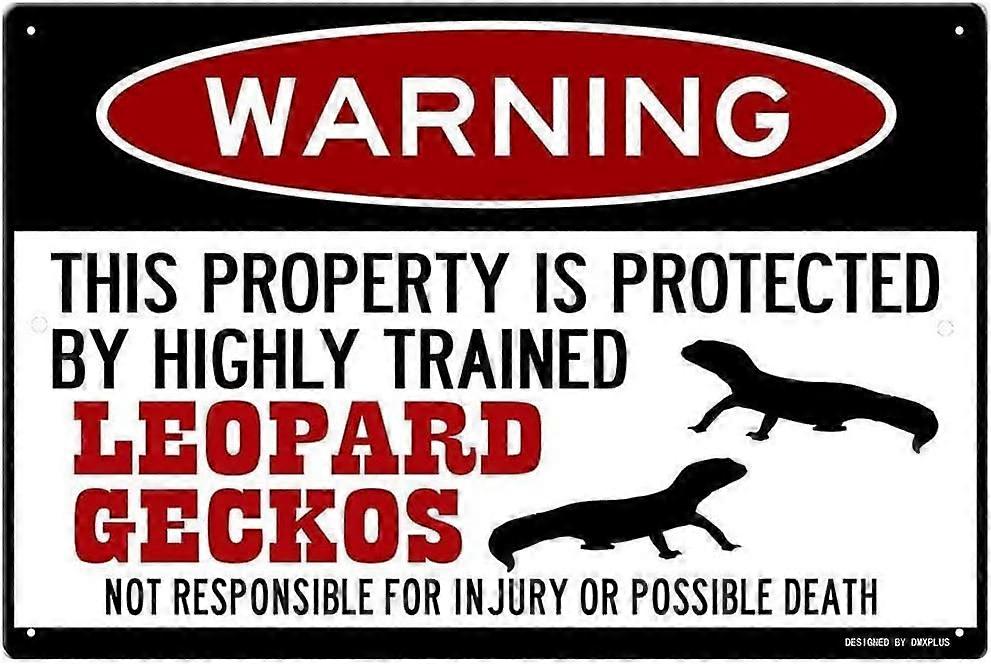 Leopard Geckos Warning Sign