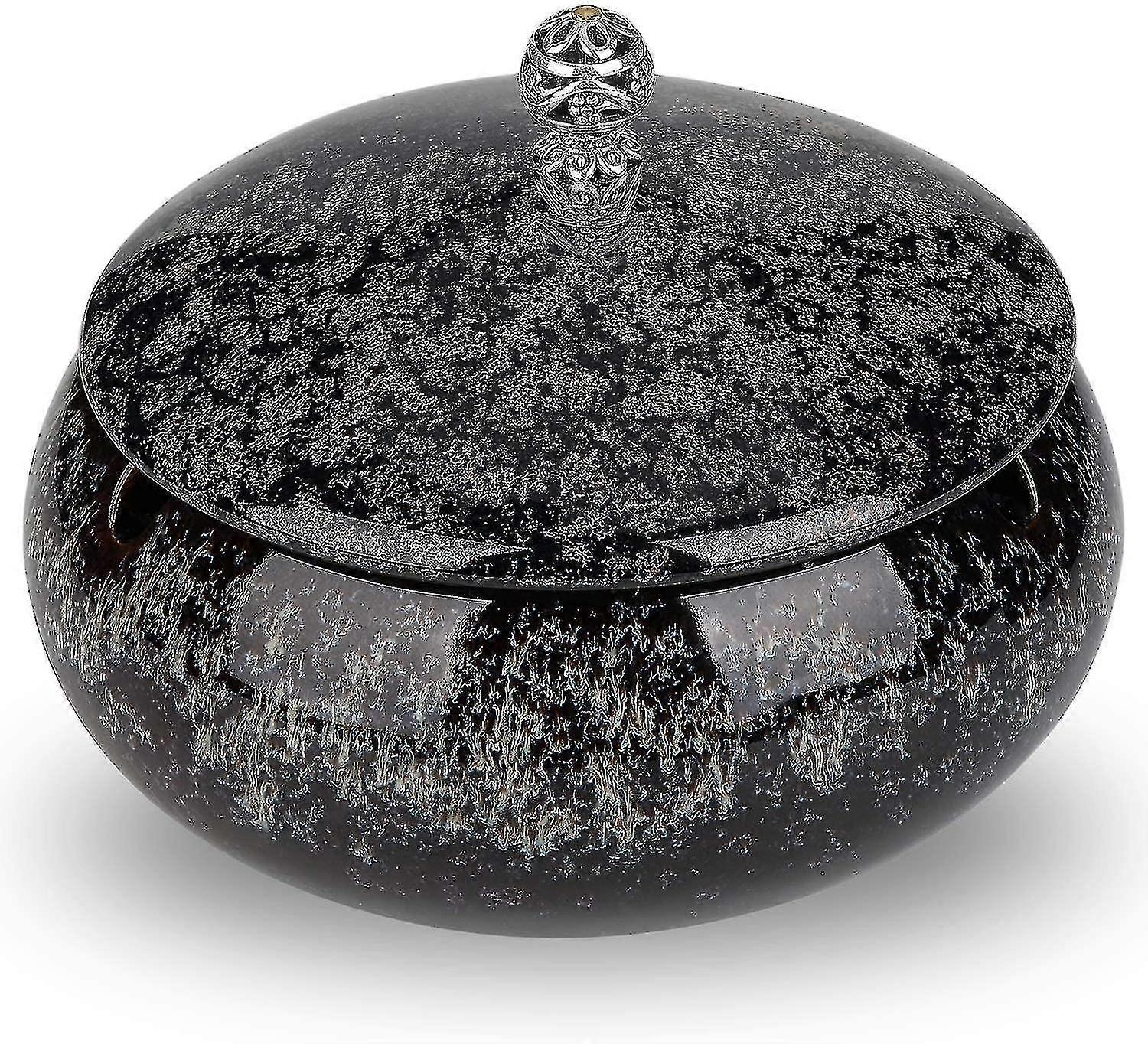 Ceramic Ashtray With Lids,windproof,cigarette Ashtray For Indoor