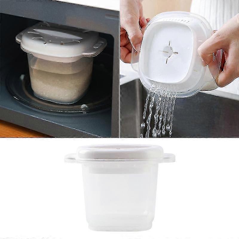 Microwave Oven Rice Cooker Multifunctional Steamer Soup Cooking Bento Lunch Box