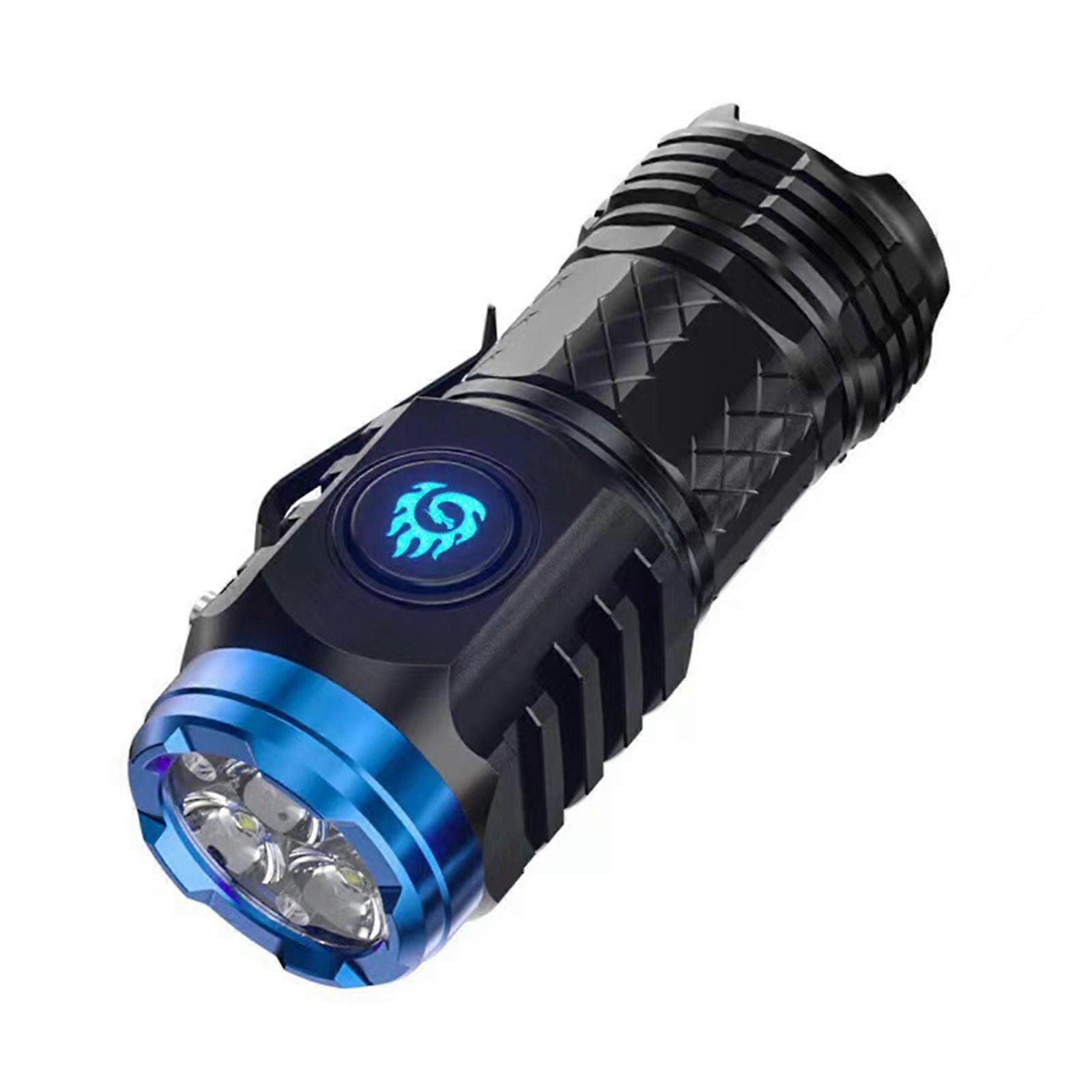 Three-Eyed Monster Mini Flashlight Flash Super Power Waterproof Outdoor Camping~
