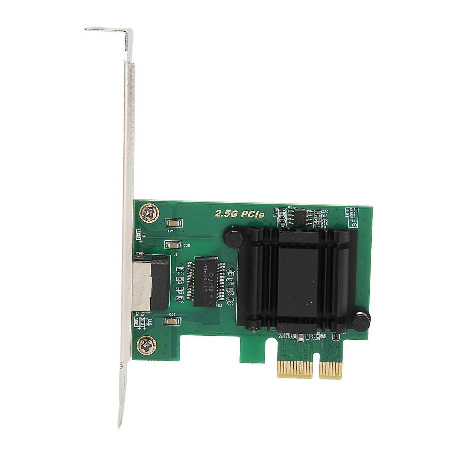 2,5-Gbit/s-PCIe-Netzwerkadapter mit Halterung, RJ45-PCI-Express-Gigabit-Ethernet-Karte für Desktop-PC