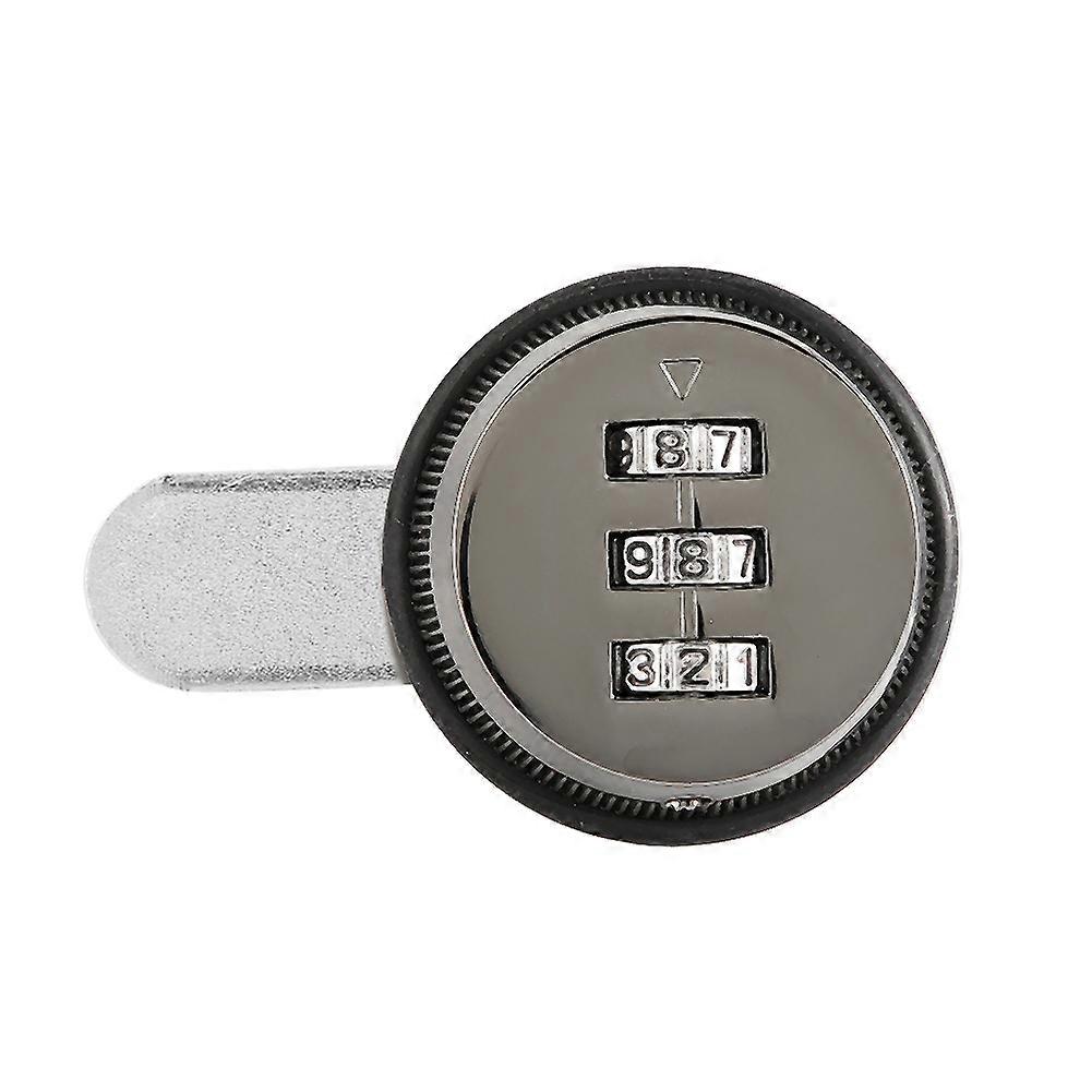 Zinc Alloy 3-Digit Mechanical Code Lock - Keyless, Durable, Easy Install for Cabinets