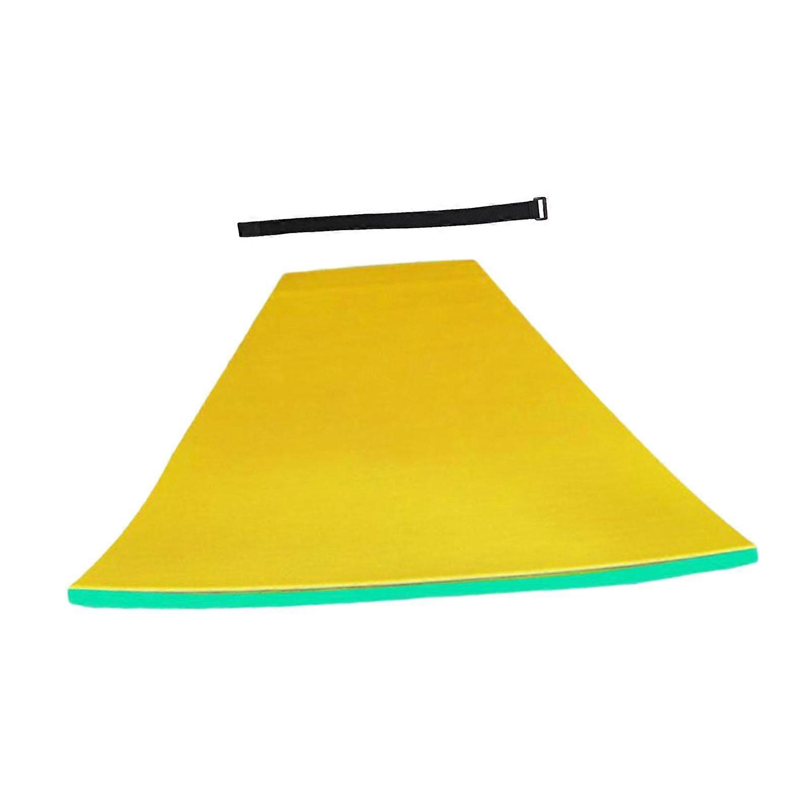 Tapis flottant pour piscine, radeau, jeu, bateau, plage, extérieur, jaune, 110 x 40 x 2,2 cm