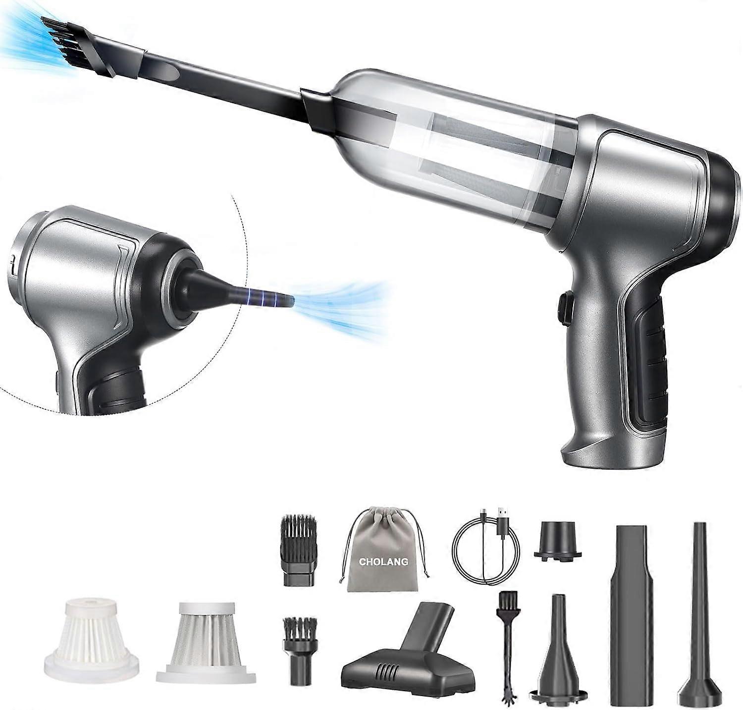 Cordless Handheld Vacuum Cleaner - Ultra Light 3-in-1 High Power Design for Home and Car Use, Compact and Efficient