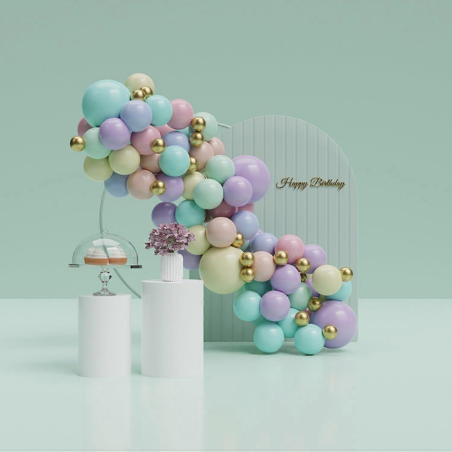 Balónový oblouk (pastel)