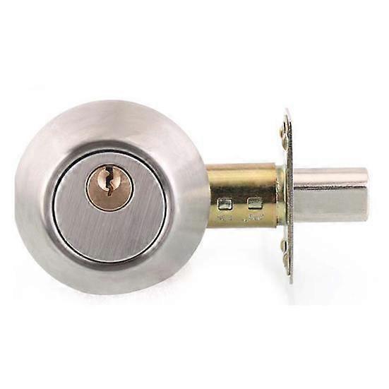 Round Handle Door Knobs Stainless Steel Entrance Interior Passage Locks Key
