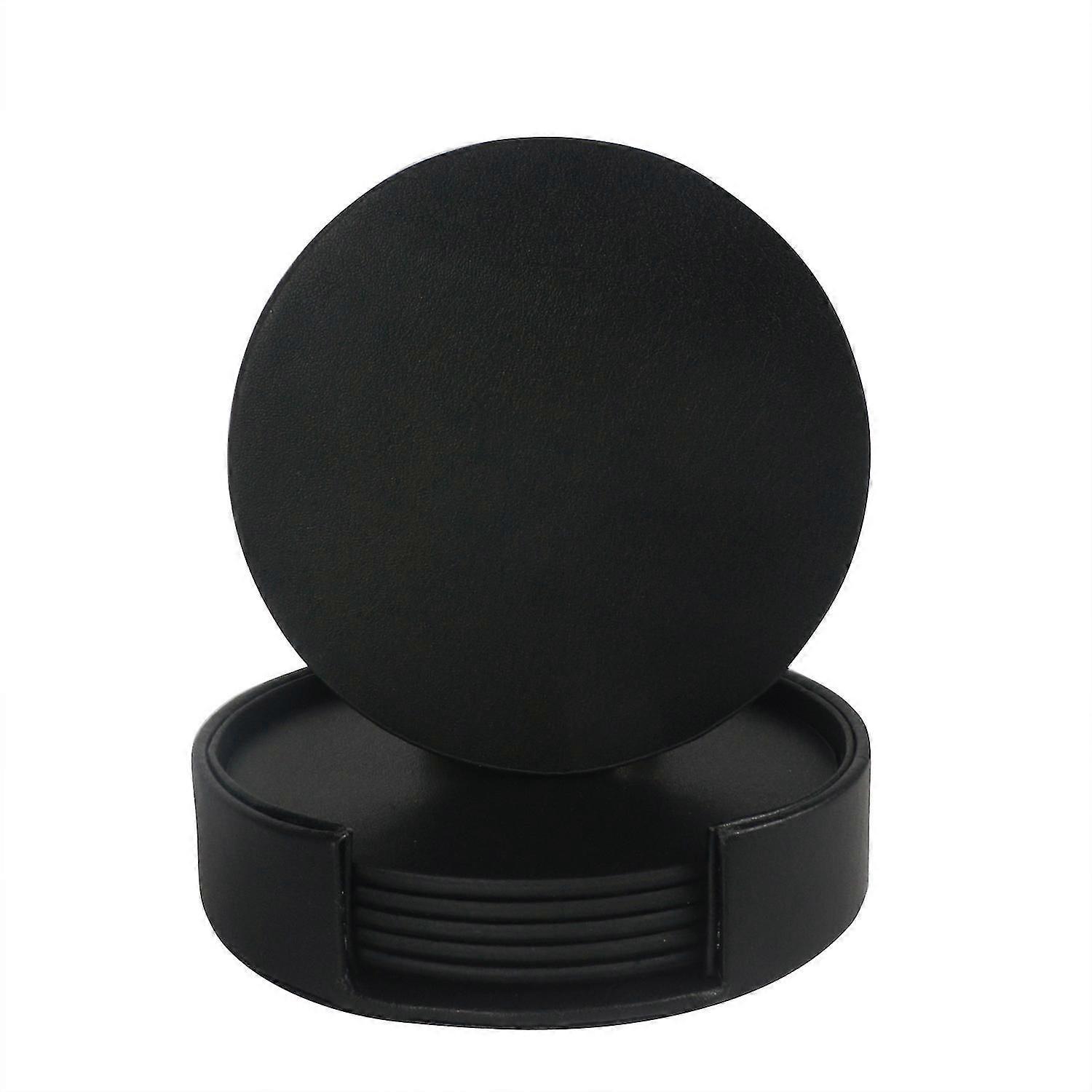 Leather Coasters Spill Protection For Table Desk Durable And Non Slip Leather Coaster Fit Common