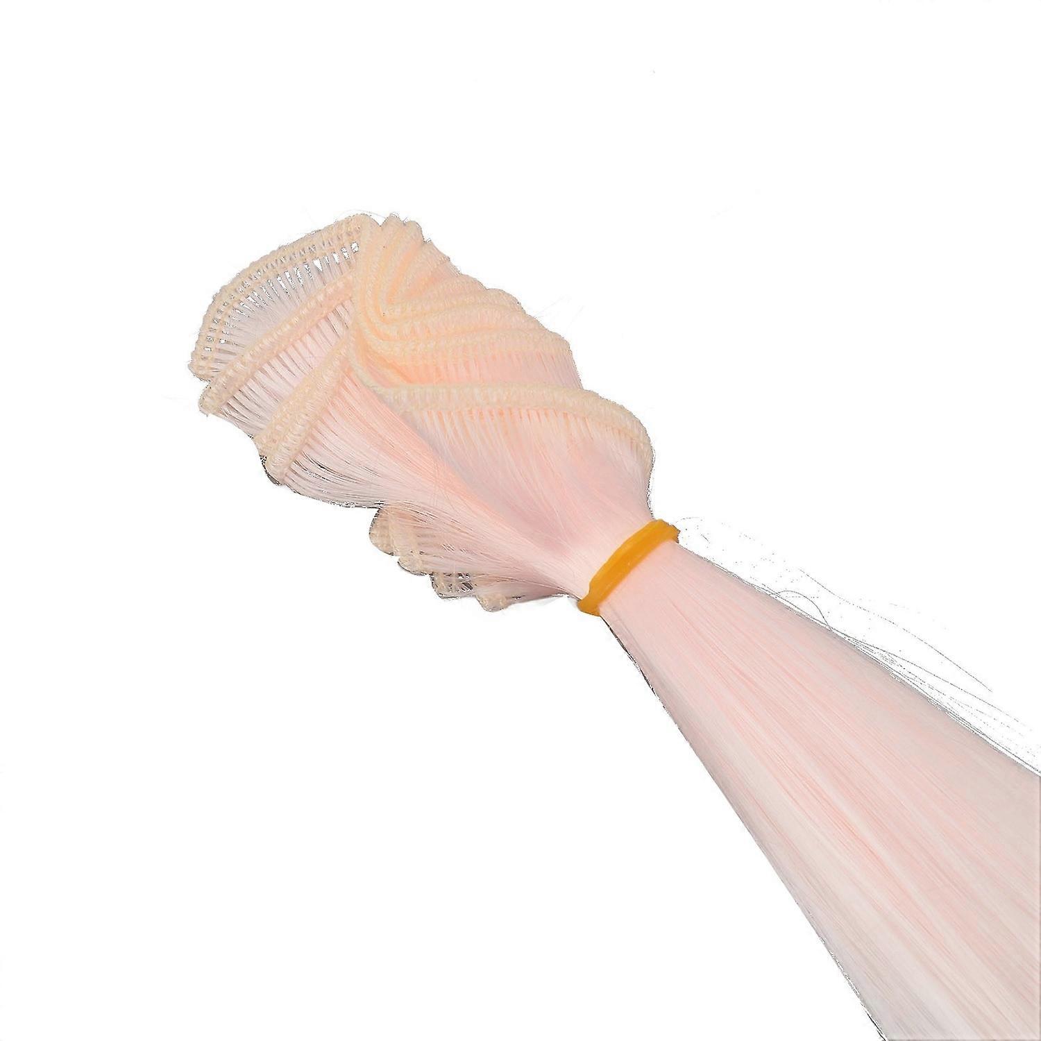Ball Jointed Doll Wig Pink Blue Gradient Long Hair Row Piece Supplies Soft 30cm High 1m Long Model 9