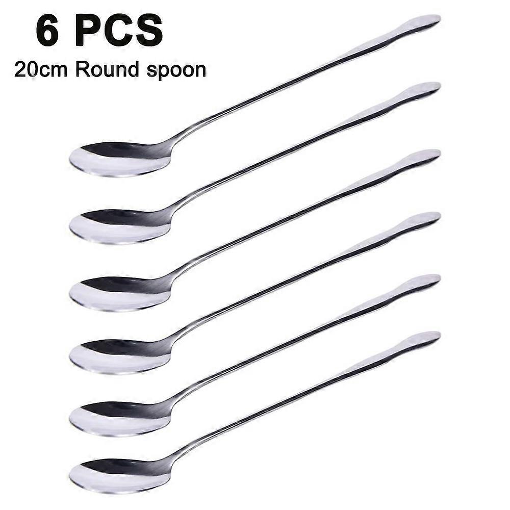 Latte, Macchiato, Spoon, Set, Long, Yoghurt, Spoons