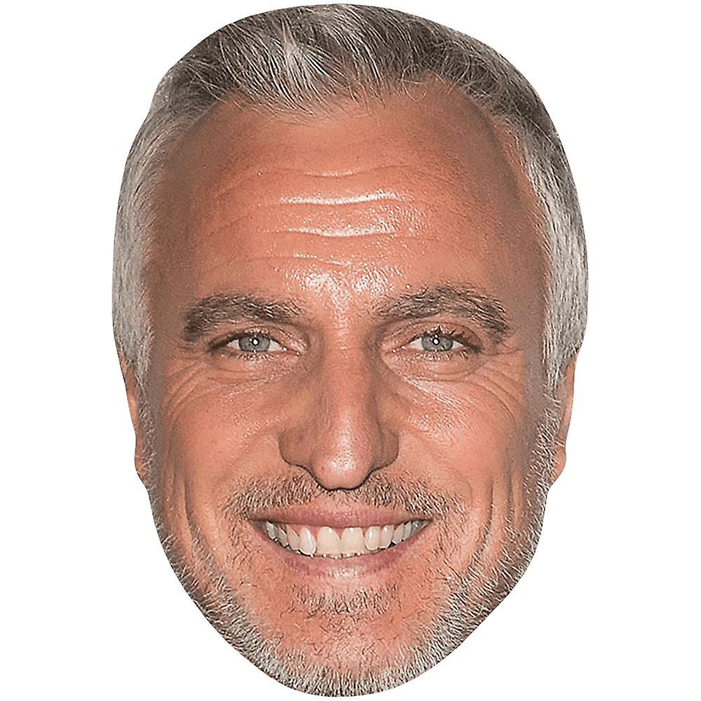 David Ginola (Beard) Celebrity Mask, Flat Card Face