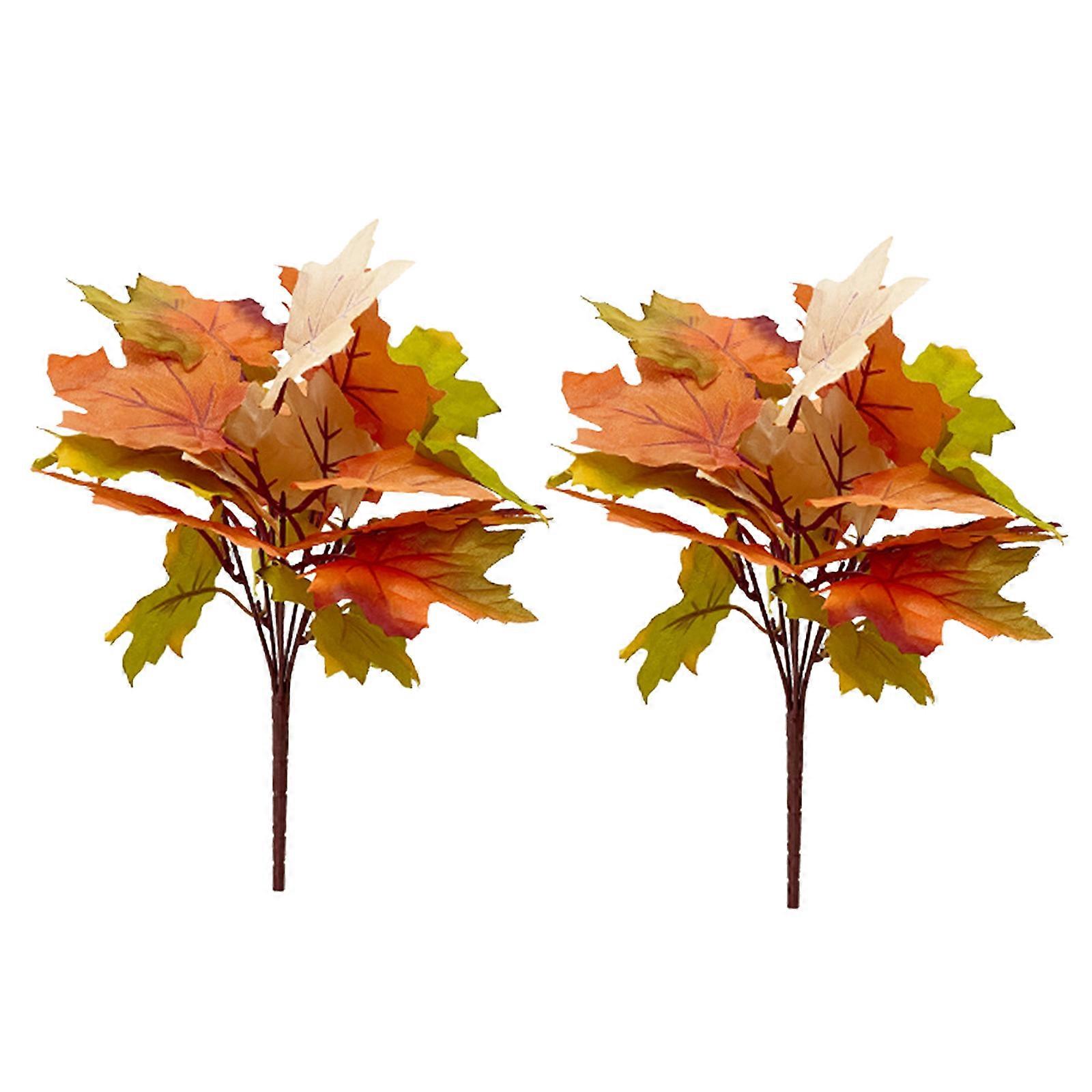 Artificial Fall Maple Leaves, Thanksgiving Ornaments