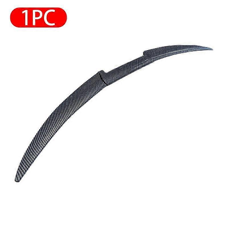 SEAMETAL Carbon Fiber Rear Trunk Spoiler Wing Lip Spoiler Tail Trunk Boot Roof Trim Sticker