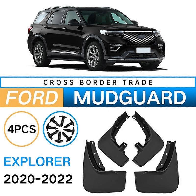 For Ford Explorer 2020-2022 Car Splash Guards Mud Flaps ABS Accessories Mudguard Protector 4Pcs