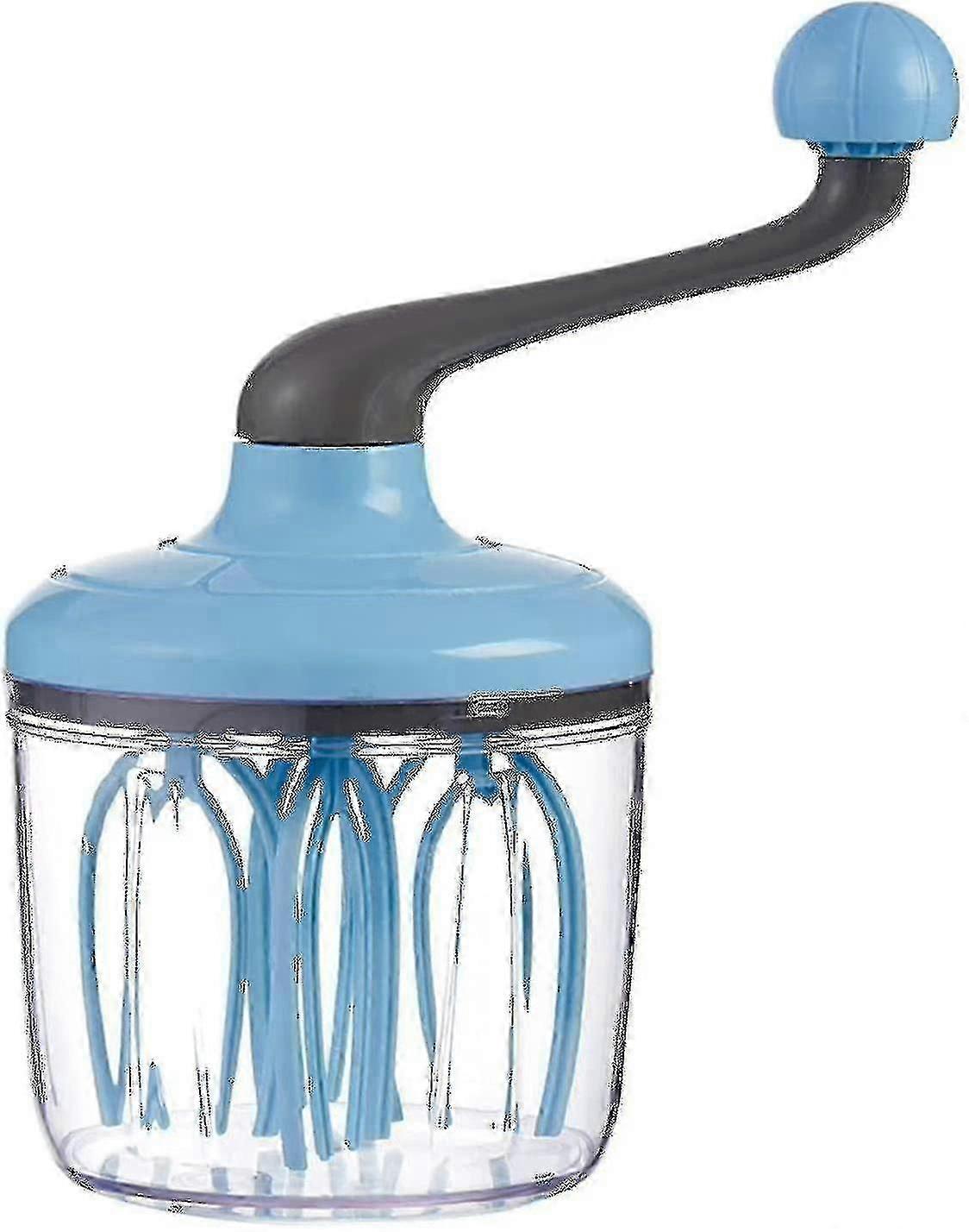 Rotary Hand Whisk Manual Whisk Egg Beater Rotary Handheld Egg Frother Mixer For Baking Cooking - JZ