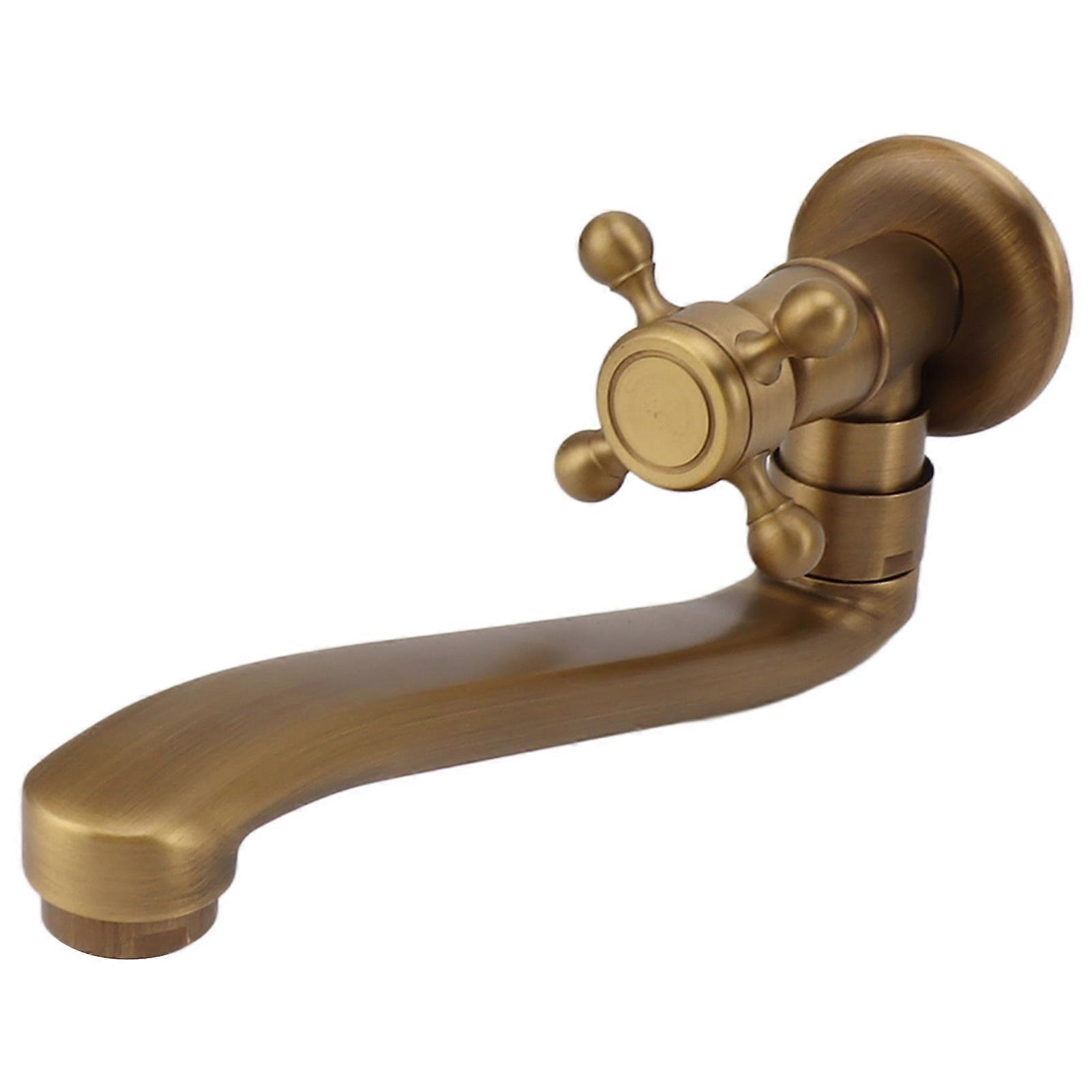 Rust-Resistant Vintage Copper Wall-Mounted Faucet