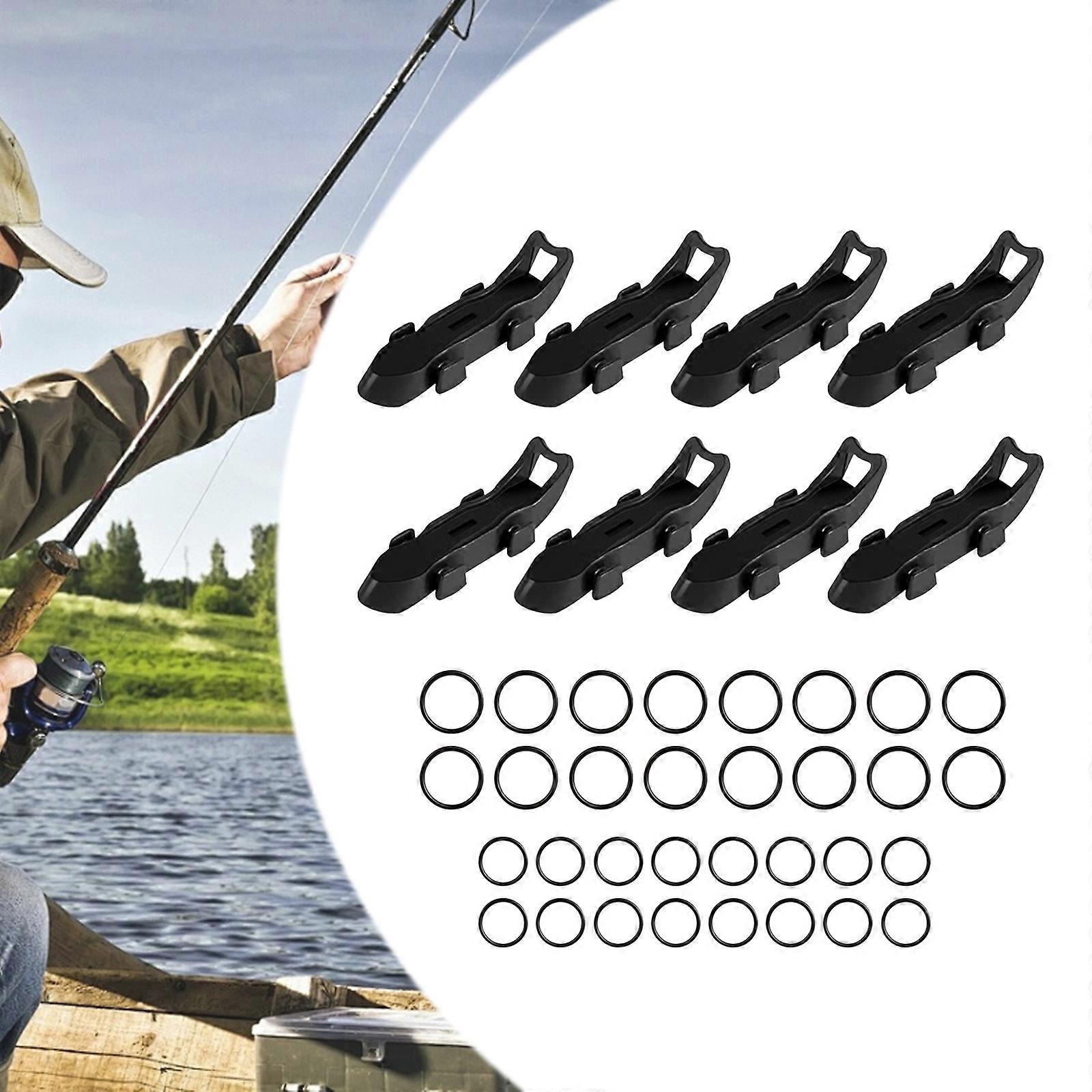 Maximaliseer de ruimte in de tacklebox met 8 stuks zwarte magnetische kunstaashouder
