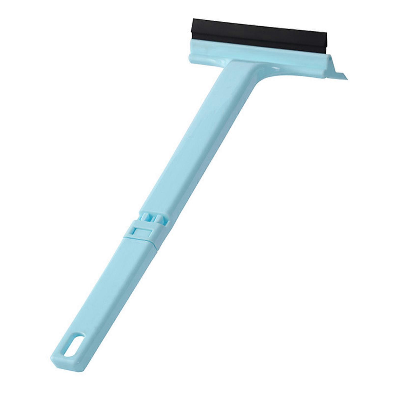 Car Windshield Window Ice Scraper Handheld Cleaning Tool Stretchable Snow Ice Shovel Ice Breaker Scraper Light blue