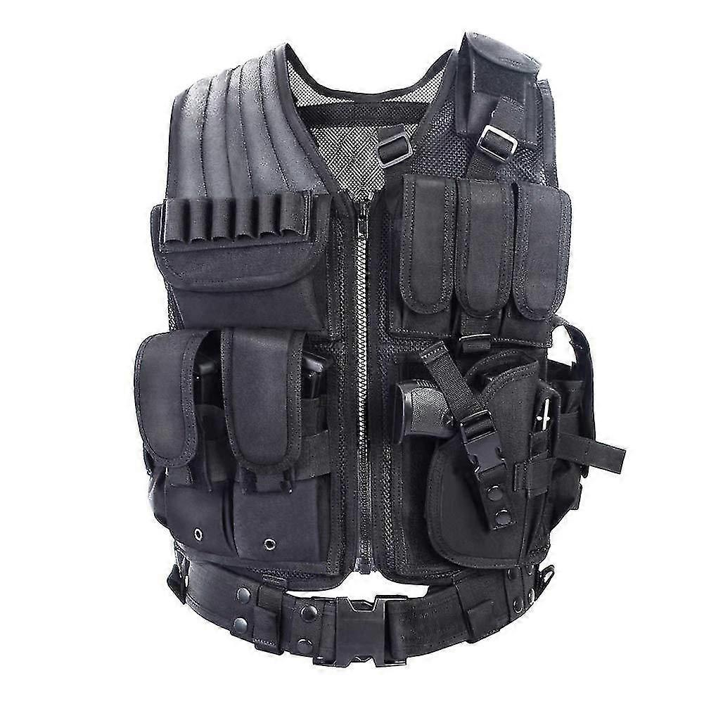 Tactical Vest Men Outdoor Ultralight Breathable Training Vest Adjustable