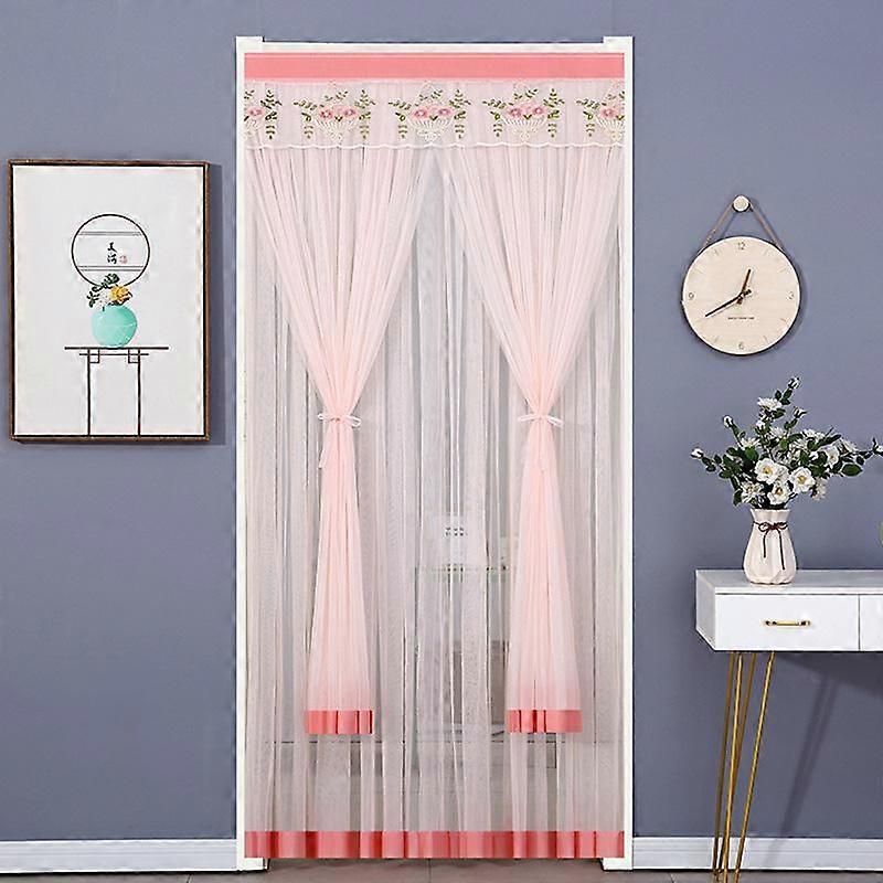 1PC Double Layer Door Net Screen Side Fly Polyester Hanging Door Curtain Mosquito Proof Summer