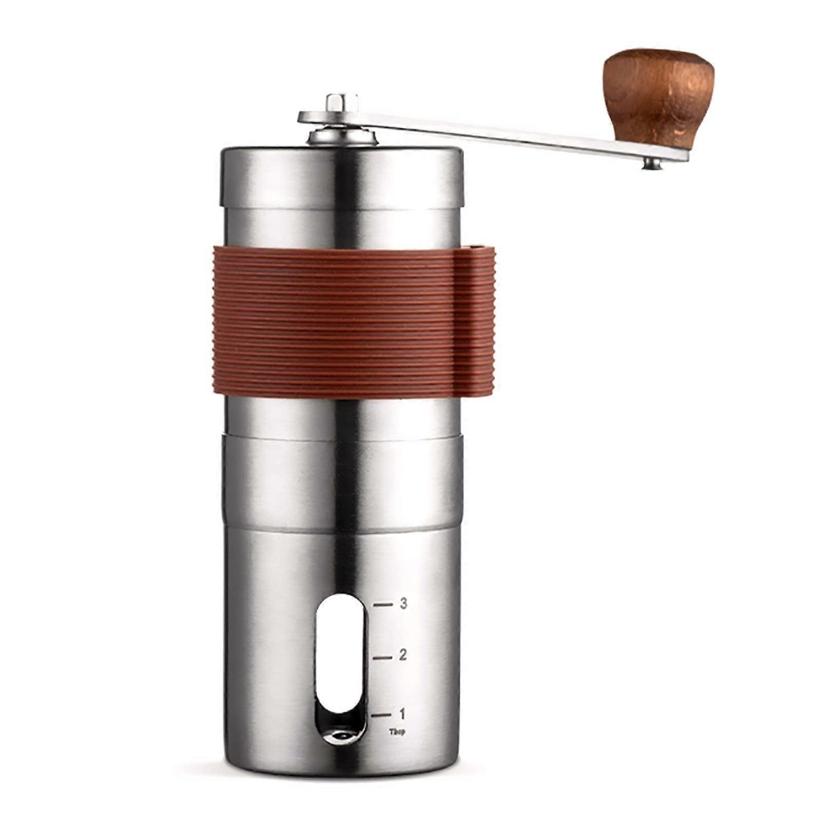 Stainless Steel Hand Coffee Grinder for Home, Office, and Travel
