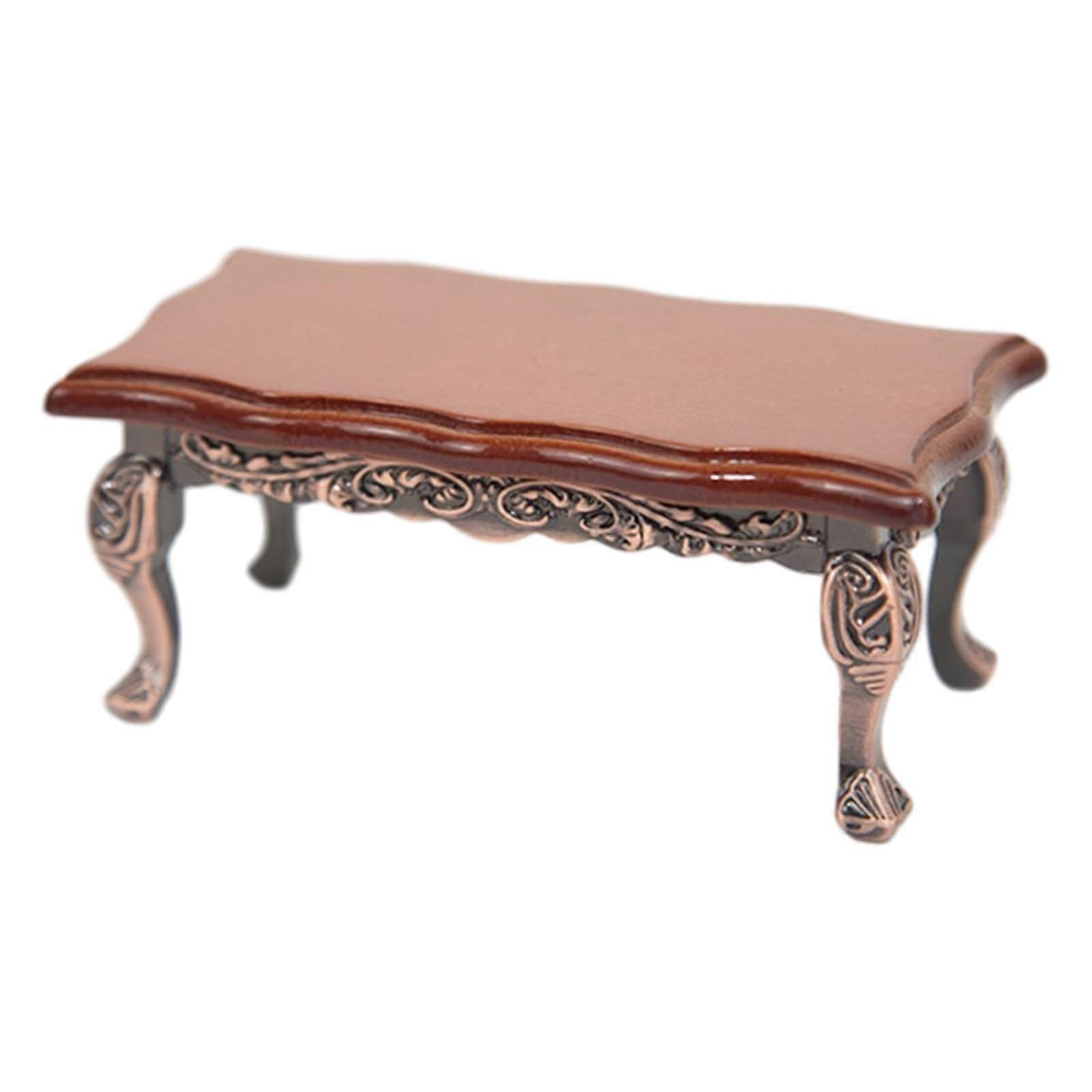 1:12 Scale Dollhouse Model Desk, Dollhouse Rectangular Table Accessories Toy,