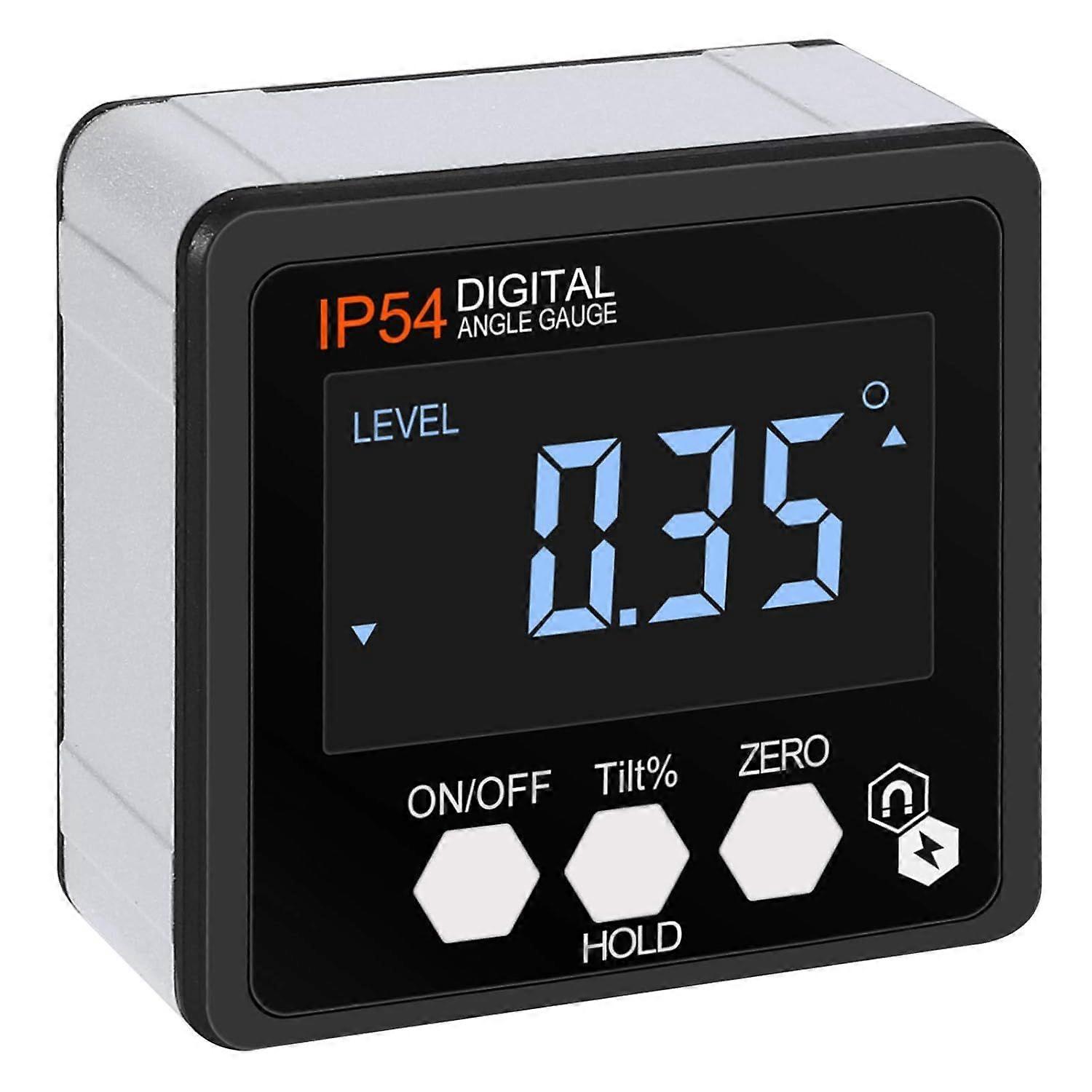 Magnetic Digital Inclinometer LCD Digital Inclinometer Portable Inclinometer Level with Backlight IP54 Waterproof