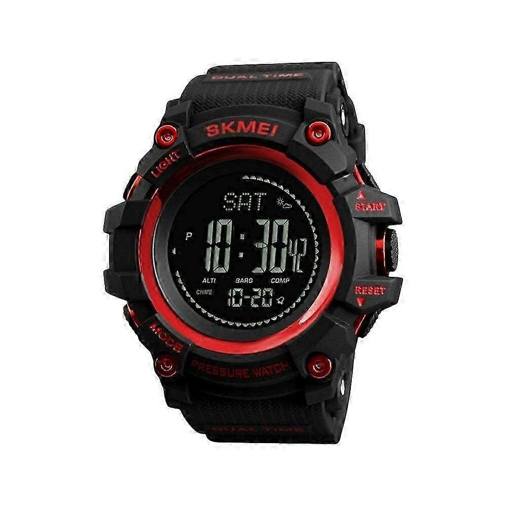 SKMEI Çok Fonksiyonlu Erkekler Açık Hava Sporları Pusula / Barometre / Altimetre / Pedometre Fonksiyonu ile Su Geçirmez Dijital Saat