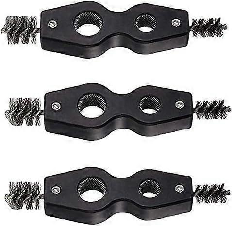 4 in 1 Pipe Cleaner Brush Pipe Deburring Tool for Plumbing Brazing Copper Pipe Soldering 3 Piece Set