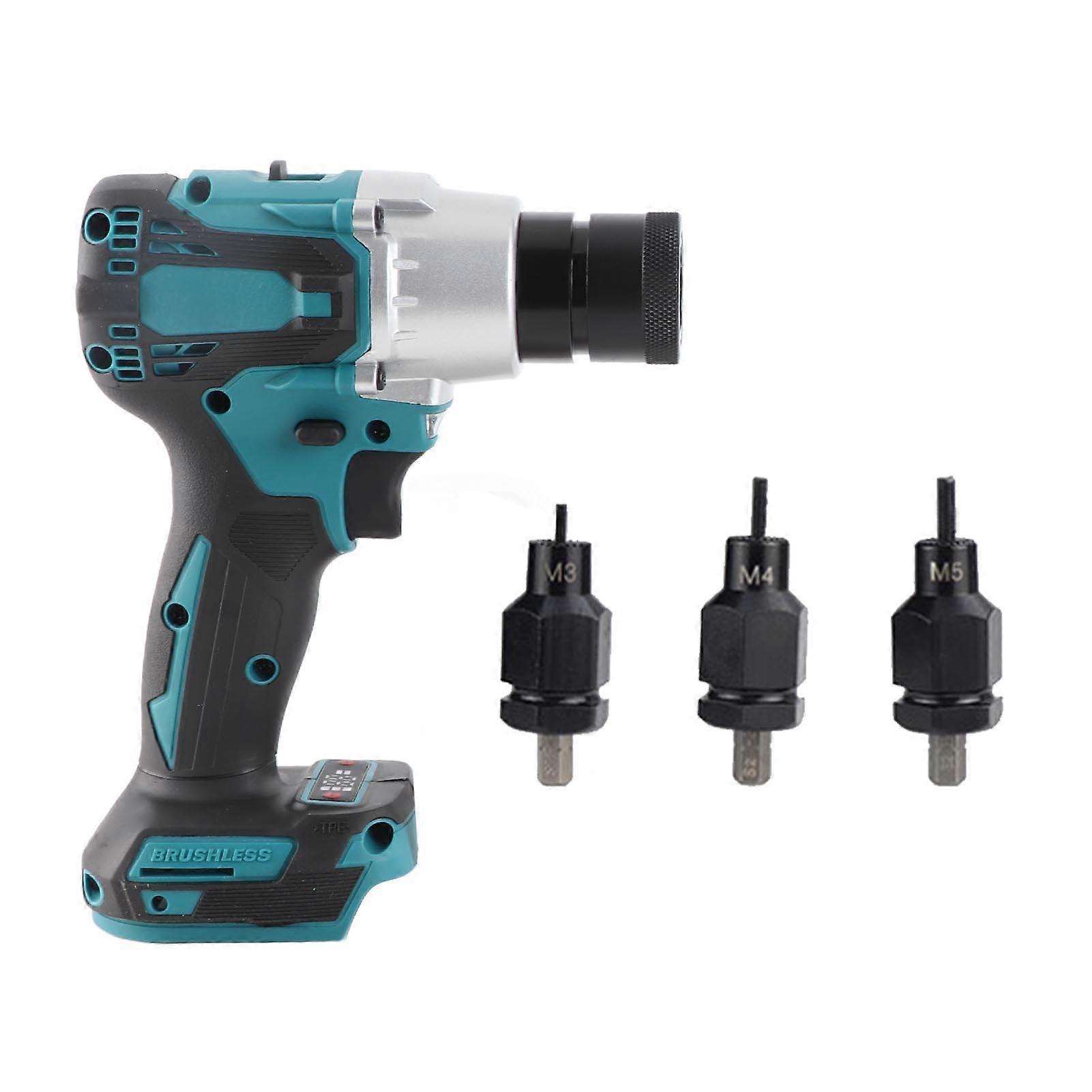 Electric Riveter Anti Slip Handle Brushless Electric Rivet Nut Machine with LED Light