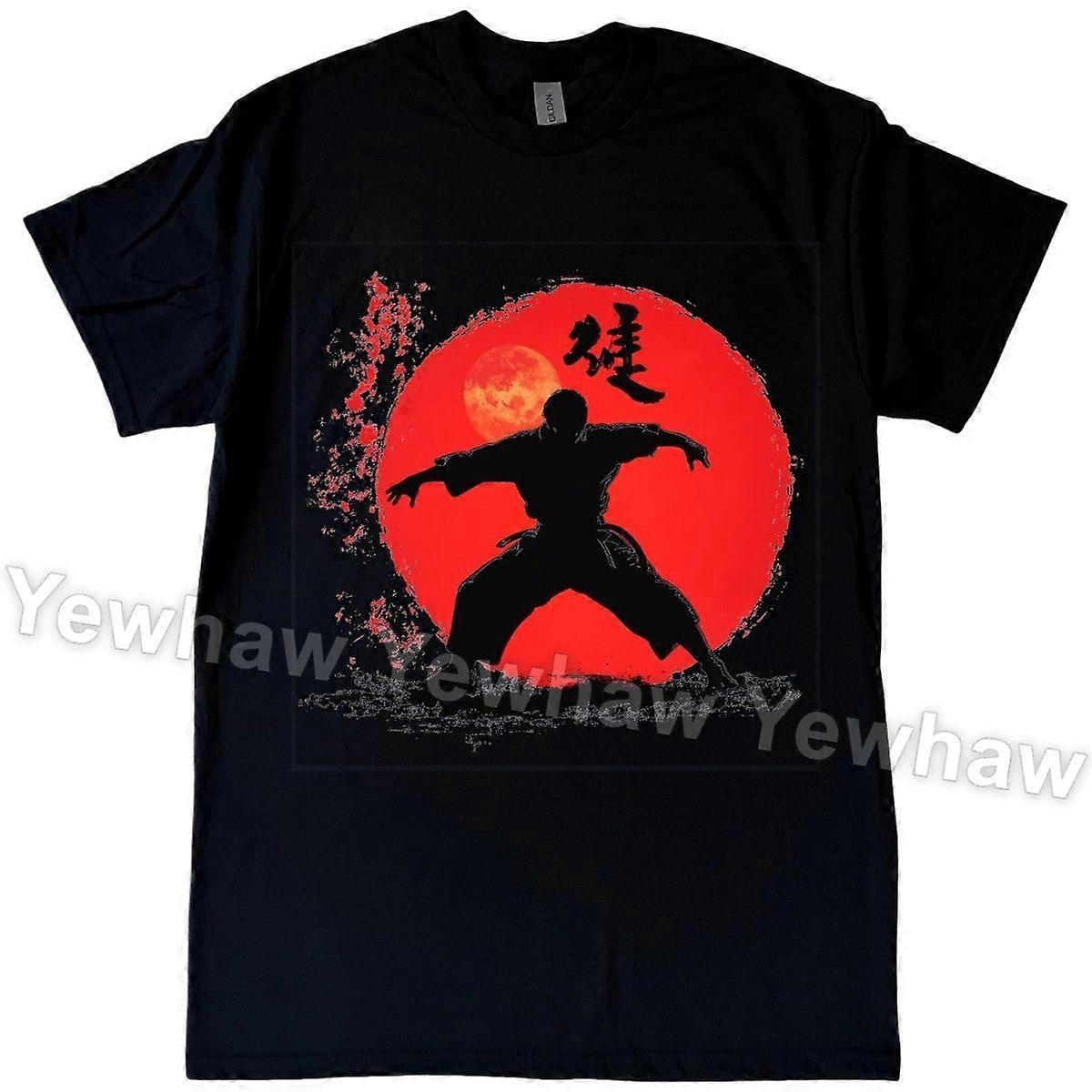 Retro tričko s pózou bojového umění, tričko s grafikou karate, skvělý nápad na dárek
