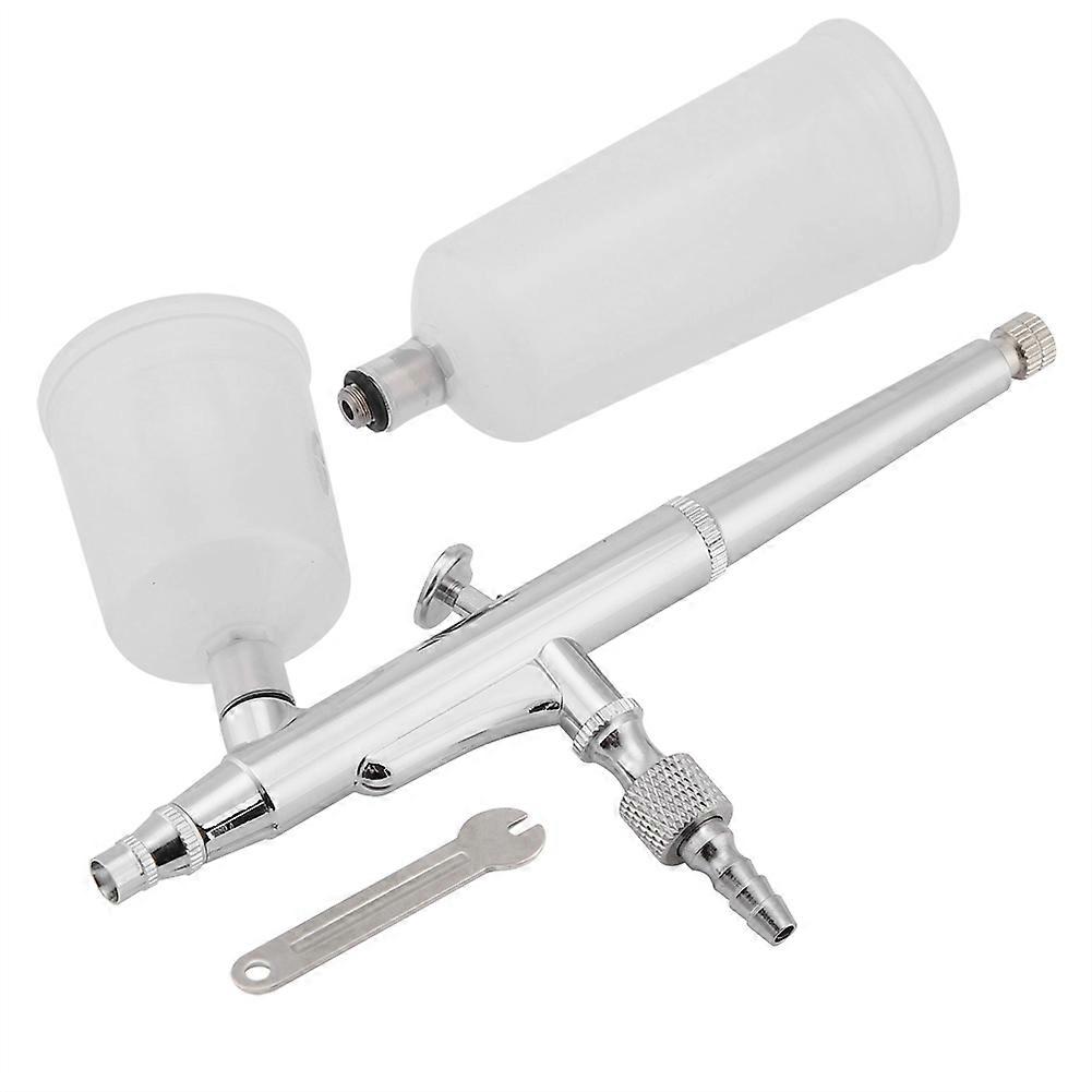 Double Action Airbrush Kit with 0.2mm Needle and Cup for Painting Art Projects and Model Detailing