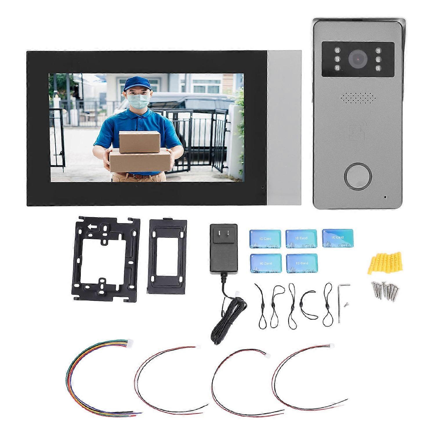 IP Video Intercom Kit für Tuya 7 Zoll Bildschirm Video Türklingel Intercom mit Display System Gebaut in Mi