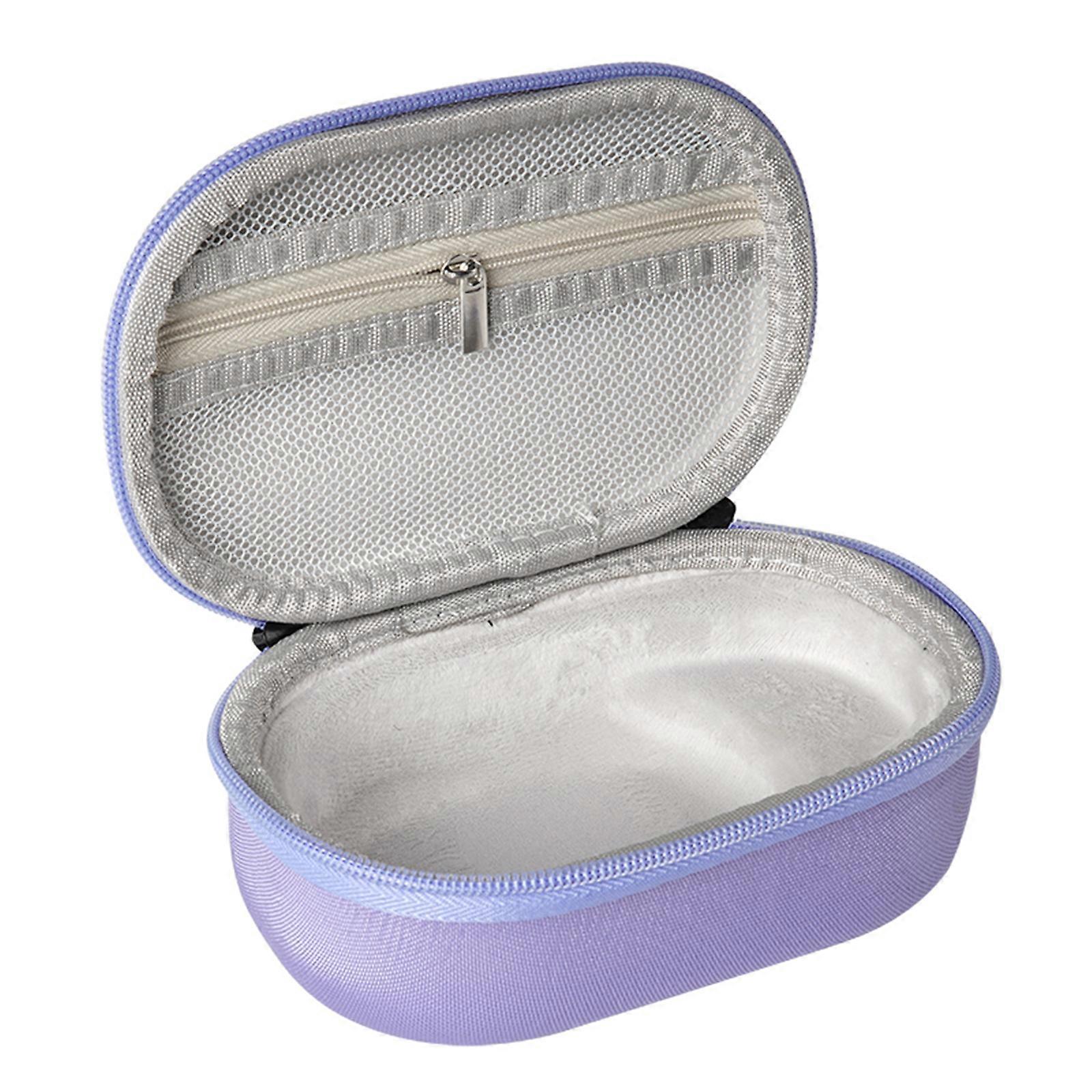 حافظة EVA الصلبة لمشبك 5 مكبر صوت لاسلكي متوافق مع البلوتوث حقيبة تخزين واقية للسفر أرجواني خارج رمادي