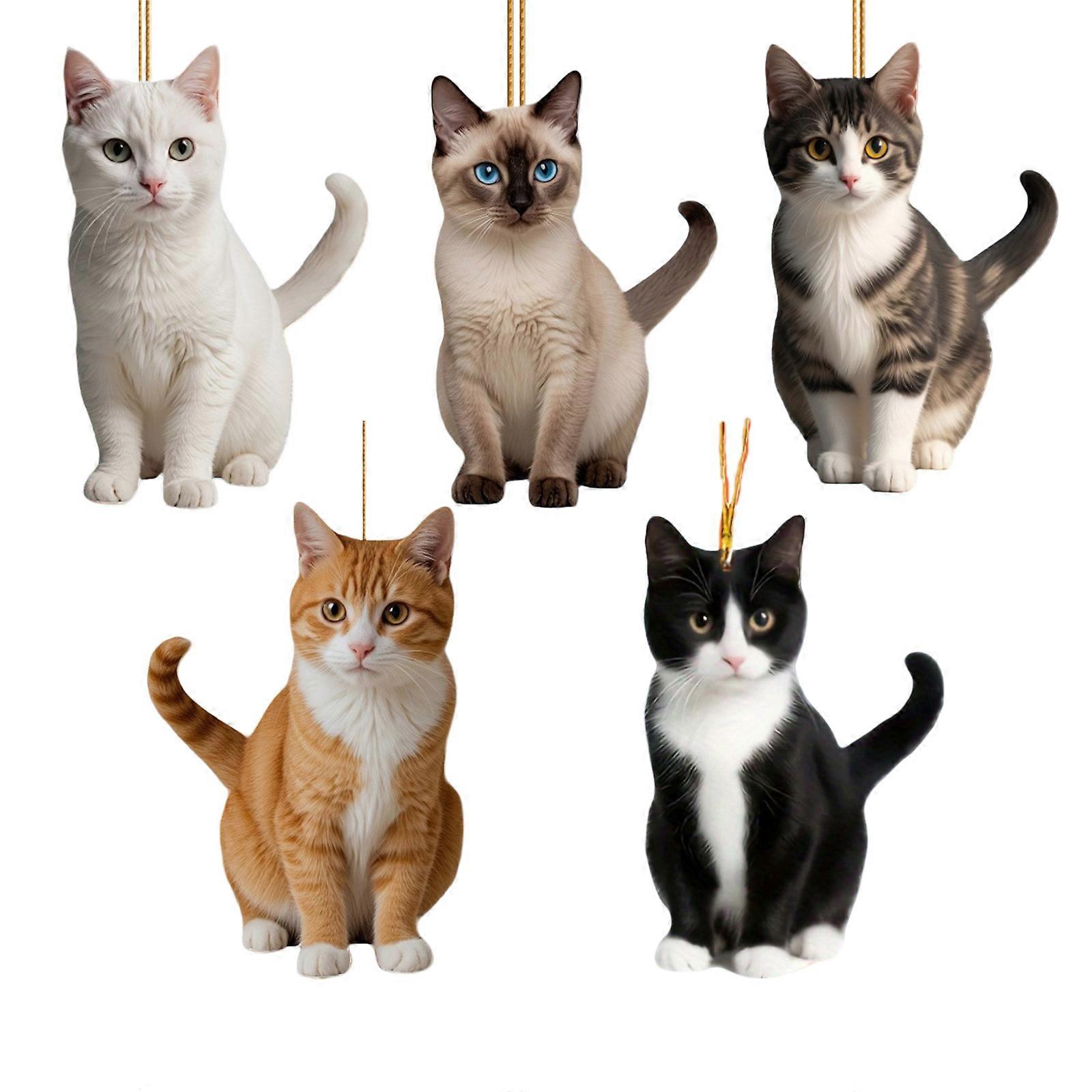 Black Cats Hanging Ornament Vehicle Rearview Mirror Charm for Car Rearview Mirrors for Pet loves & little Enthusiasts