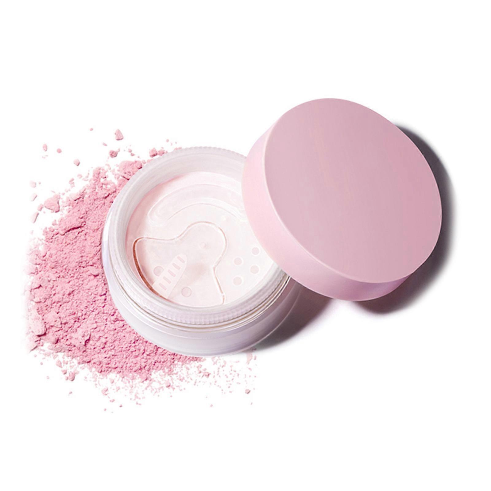 Poudre fixatrice soyeuse pour différents tons de peau avec effet maquillage mat pour un blanc laiteux Une finition lisse cache les pores rose
