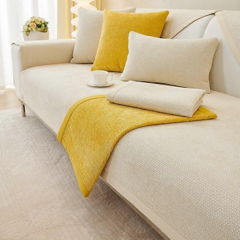 Chenille Sofa Cushion Pillow Cover Backrest Towel Four Seasons Universal Sofa Cushion Modern Minimalist Non-slip Sofa Cover